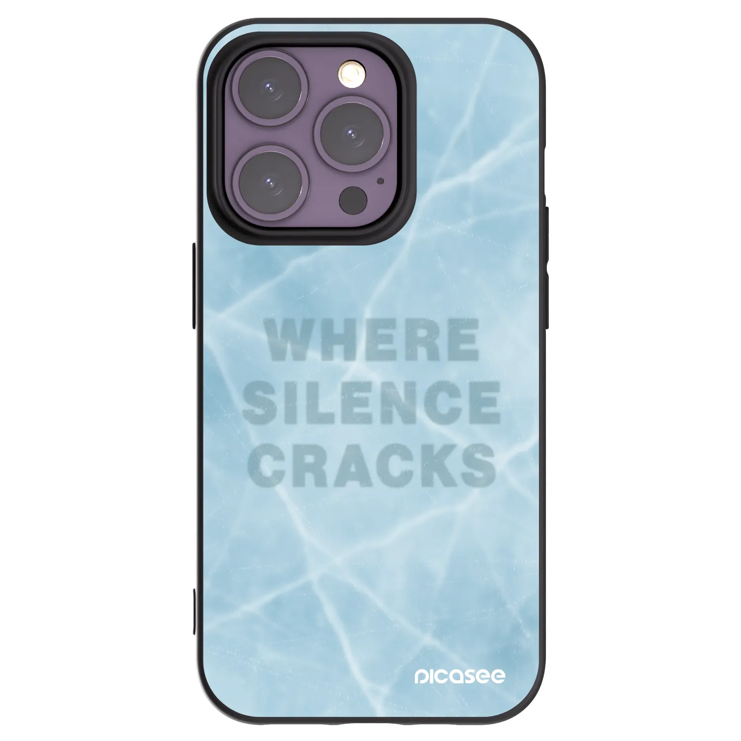 Picasee husă neagră din silicon pentru Apple iPhone 14 Pro - SILENCE