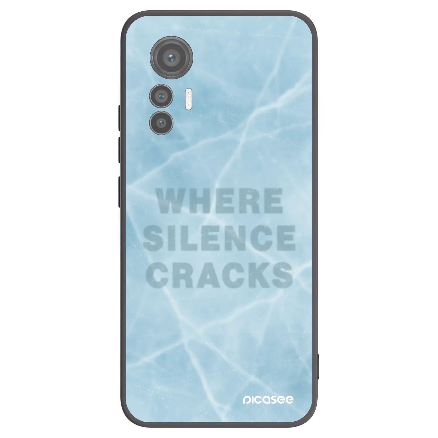 Picasee husă neagră din silicon pentru Xiaomi 12 Lite - SILENCE