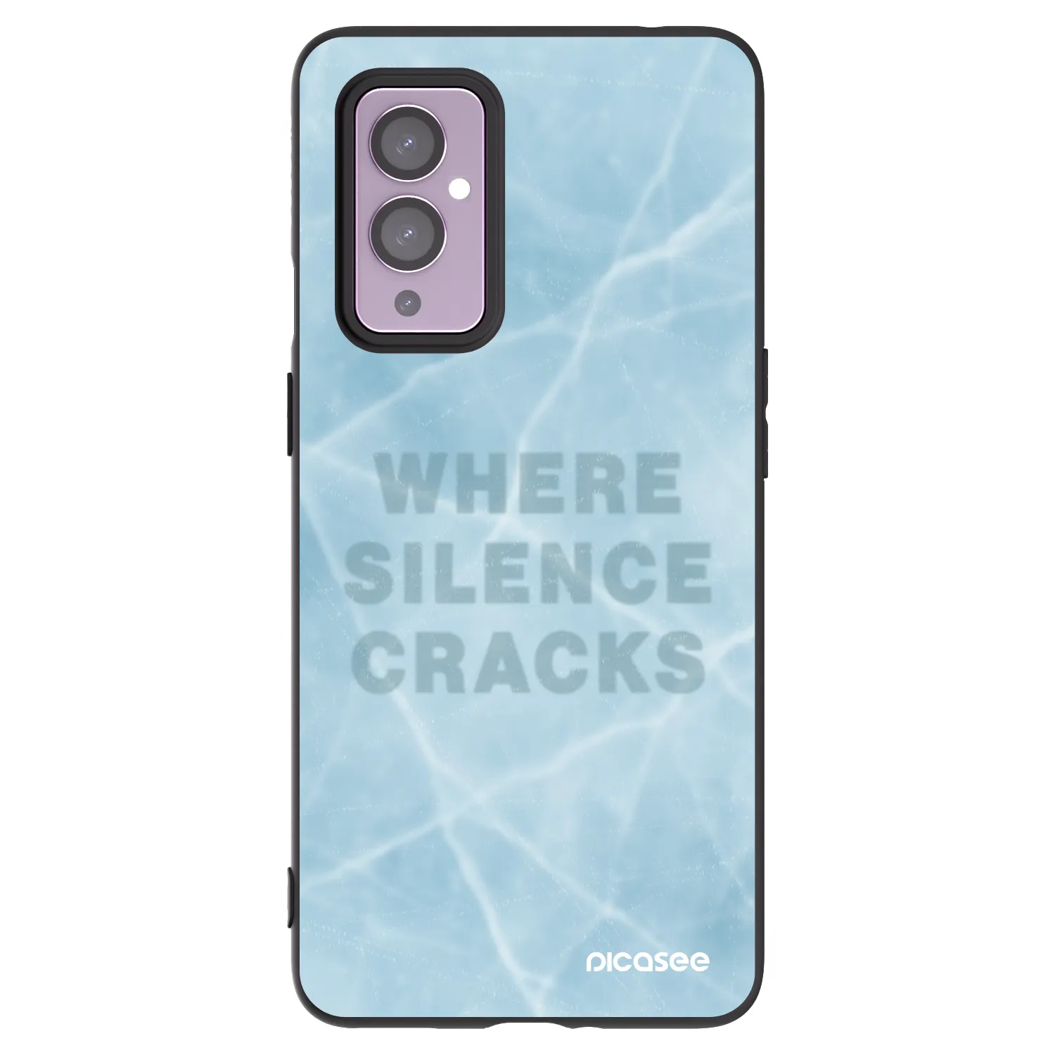 Picasee husă neagră din silicon pentru OnePlus 9 - SILENCE