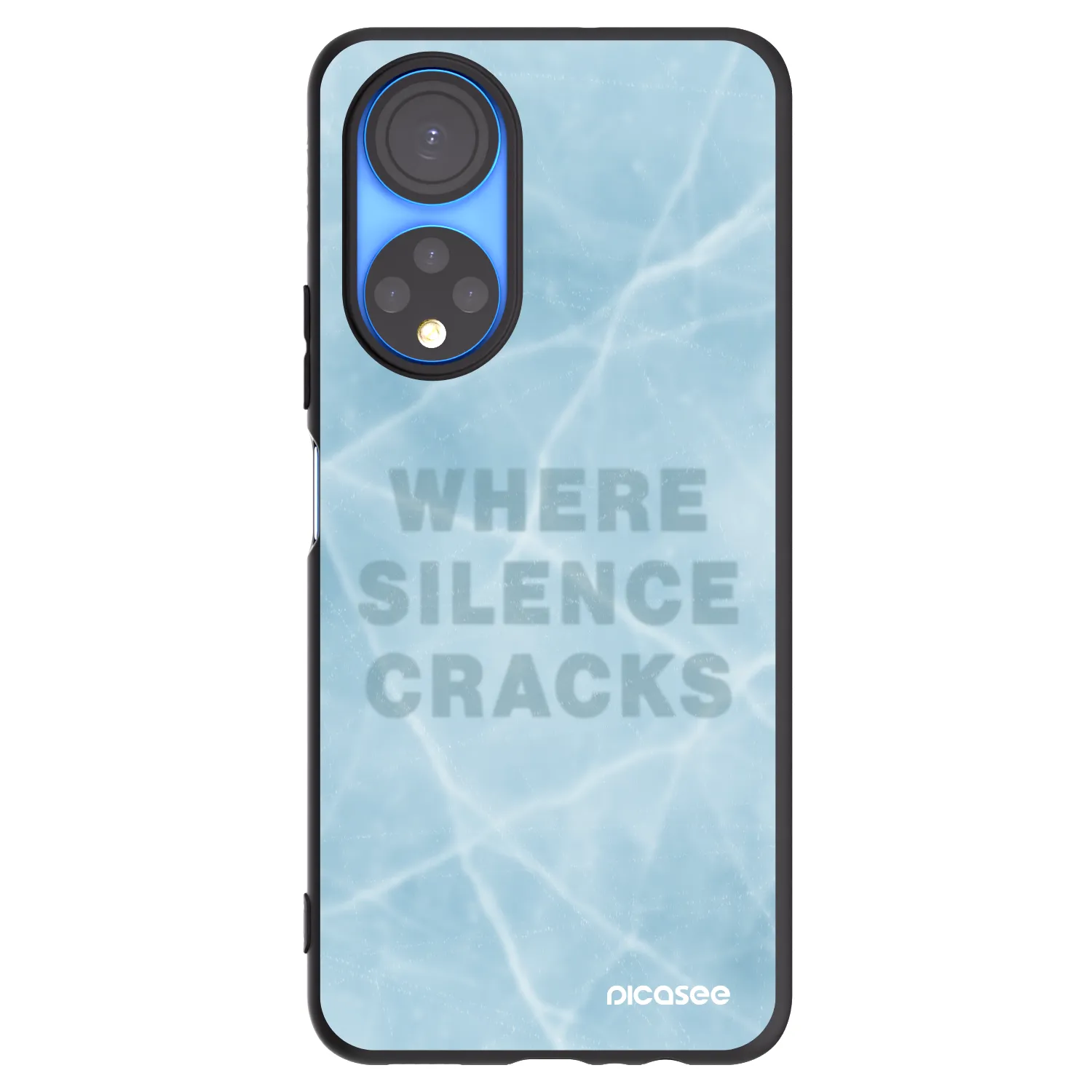 Picasee husă neagră din silicon pentru Honor X7 - SILENCE