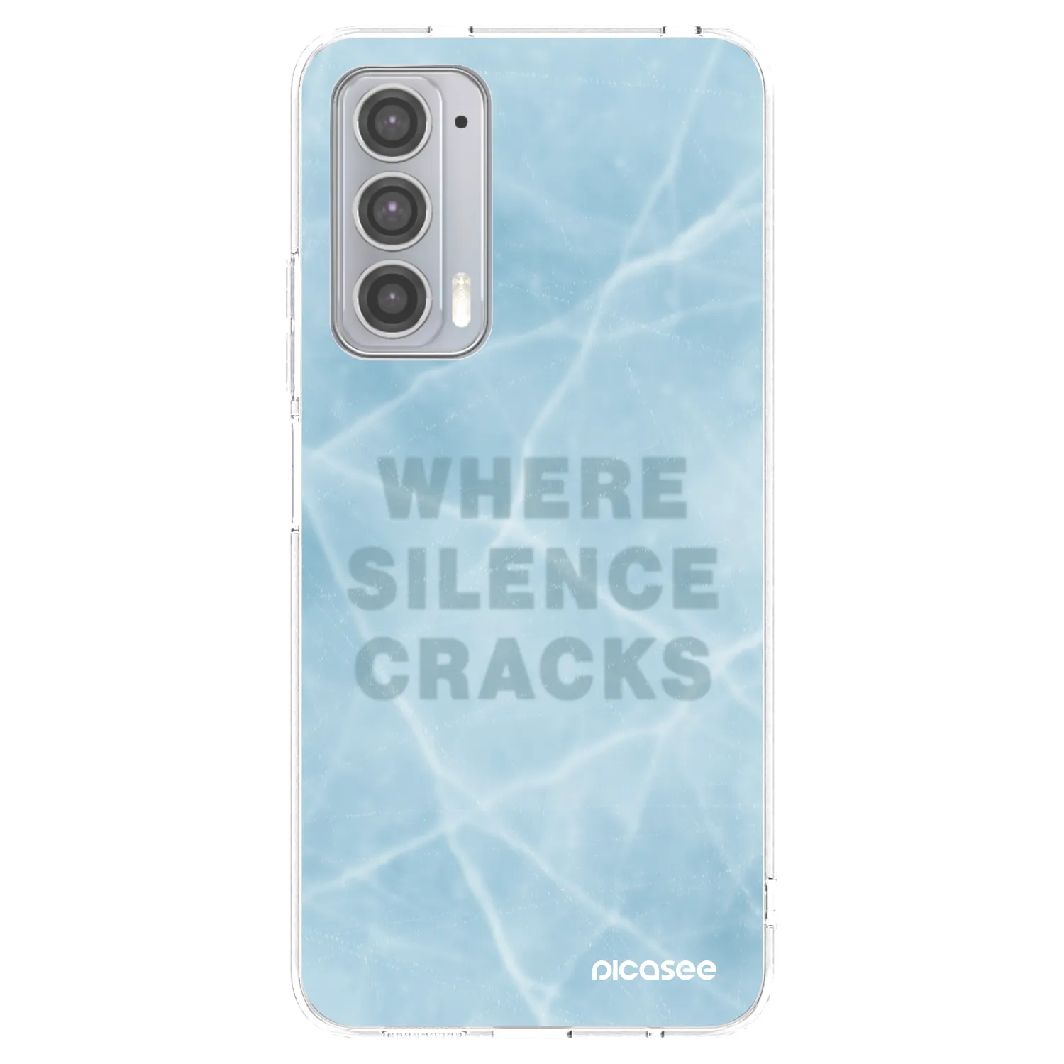 Picasee husă transparentă din silicon pentru Motorola Edge 20 - SILENCE