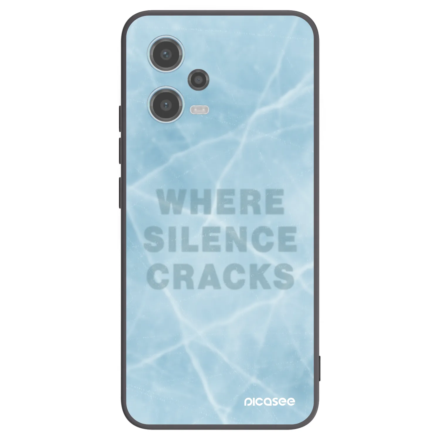 Picasee husă neagră din silicon pentru Xiaomi Redmi Note 12 5G - SILENCE