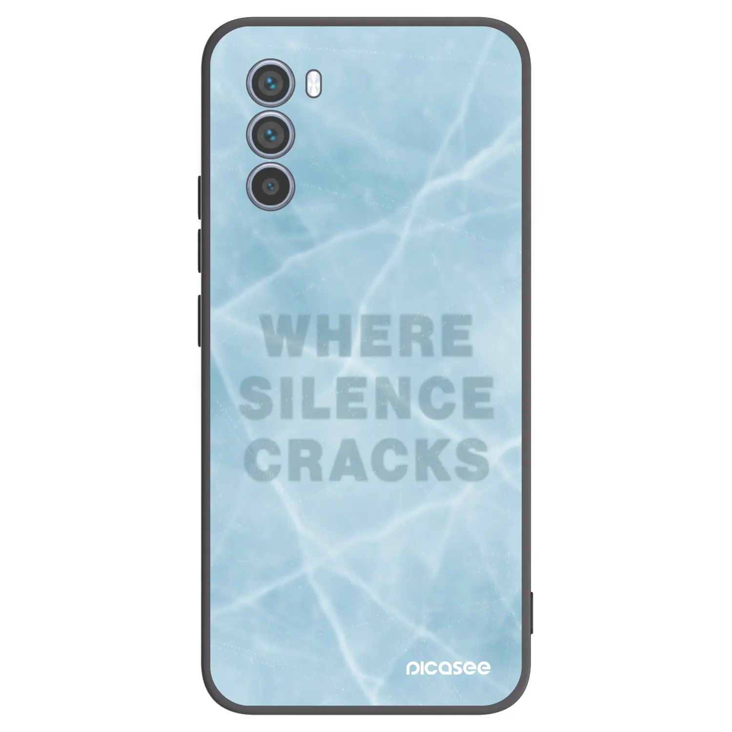 Picasee husă neagră din silicon pentru Motorola Moto G62 - SILENCE