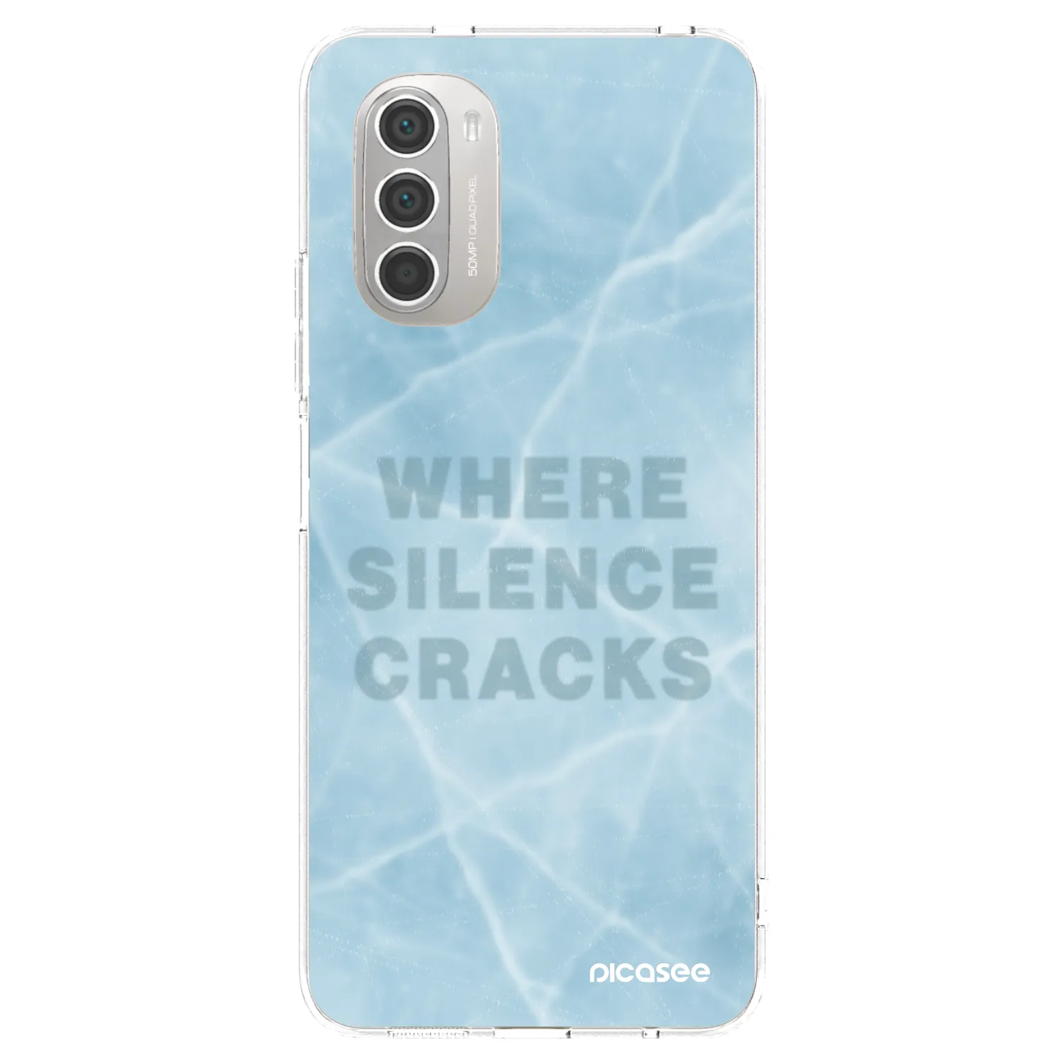 Picasee husă transparentă din silicon pentru Motorola Moto G51 - SILENCE