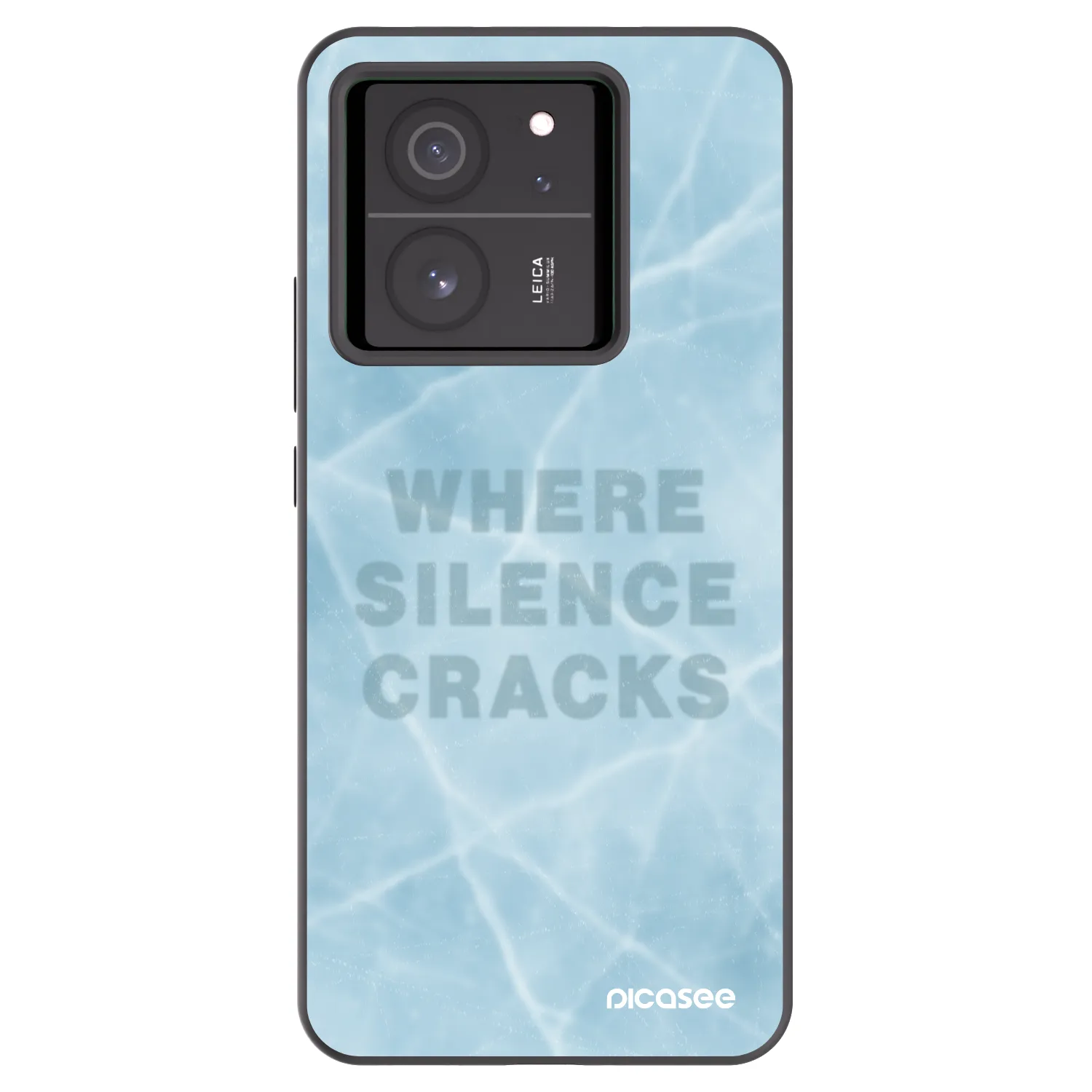 Picasee husă neagră din silicon pentru Xiaomi 13T - SILENCE