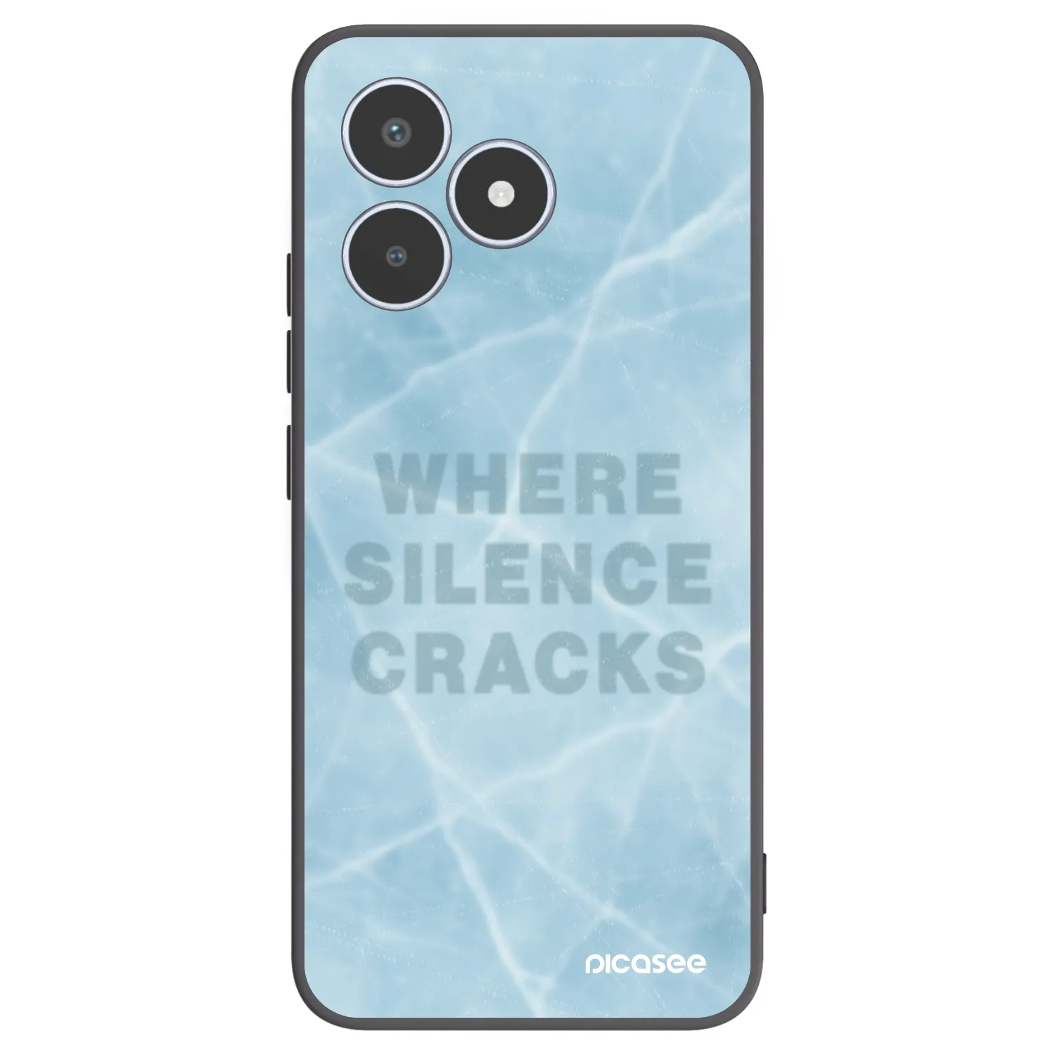 Picasee husă neagră din silicon pentru Realme C53 - SILENCE
