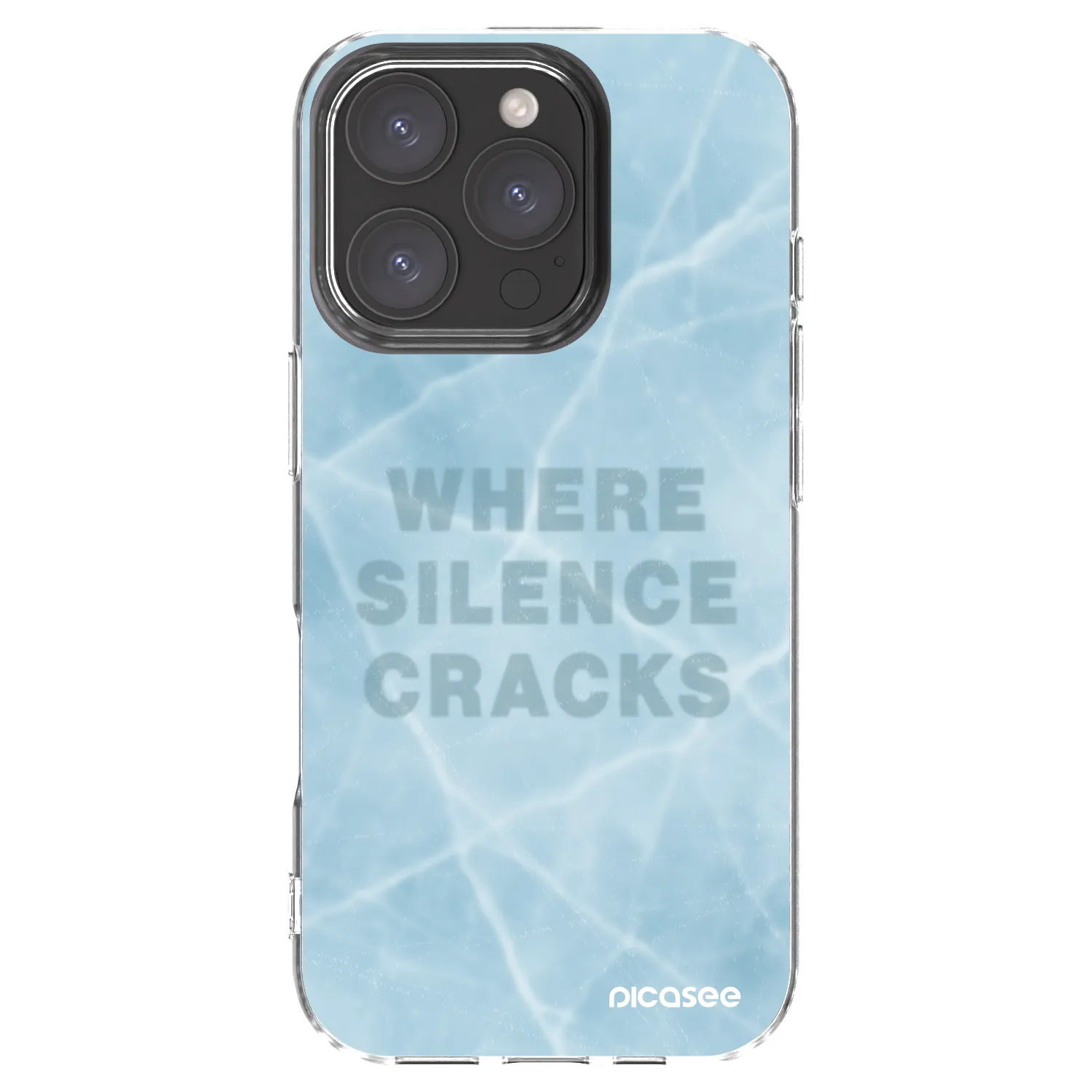 Picasee husă transparentă din silicon pentru Apple iPhone 16 Pro - SILENCE