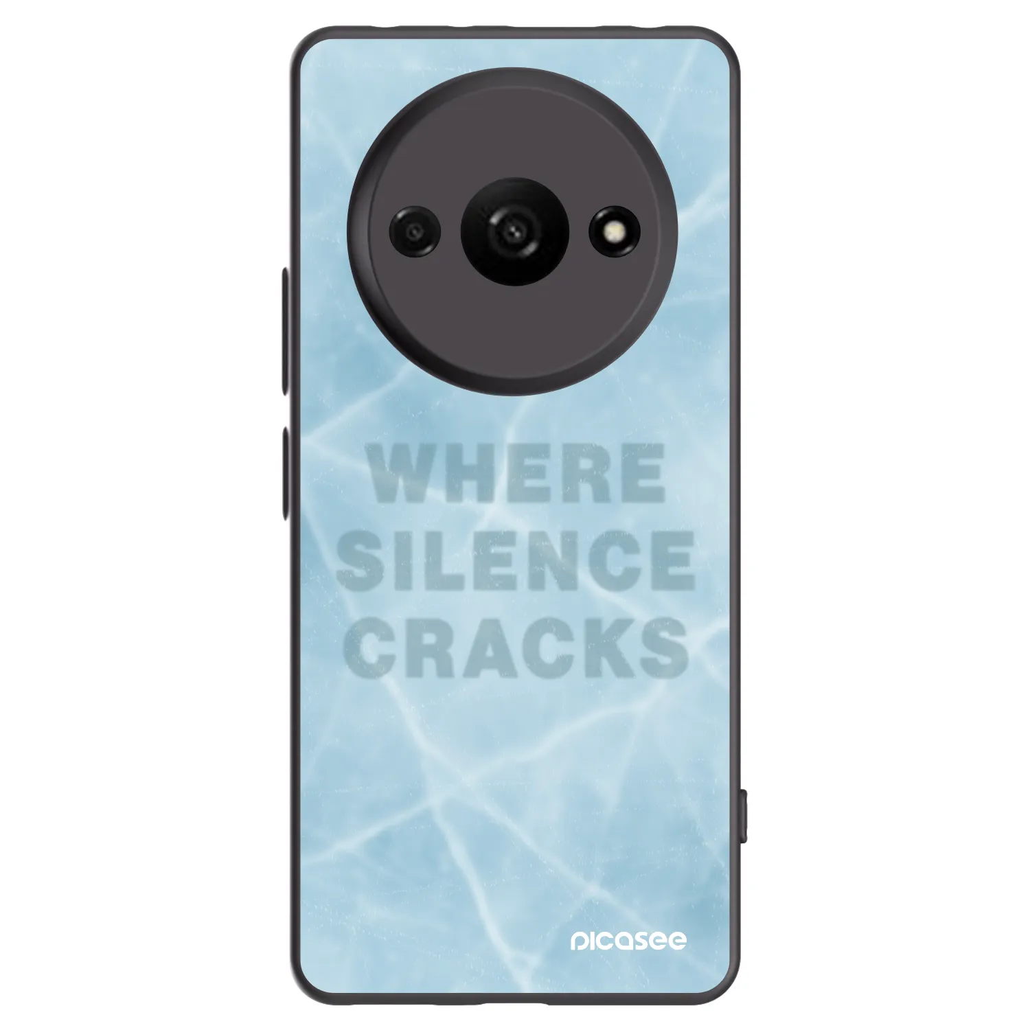 Picasee husă neagră din silicon pentru Xiaomi Redmi A3 - SILENCE