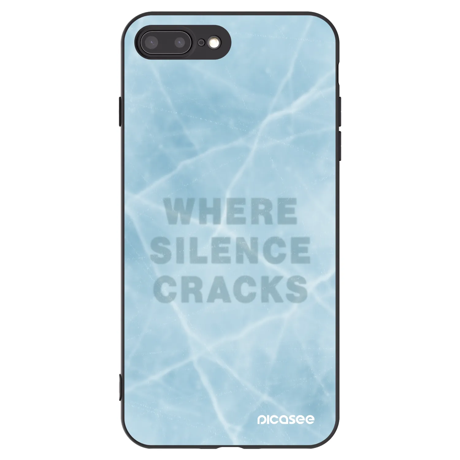 Picasee husă neagră din silicon pentru Apple iPhone 7 Plus - SILENCE