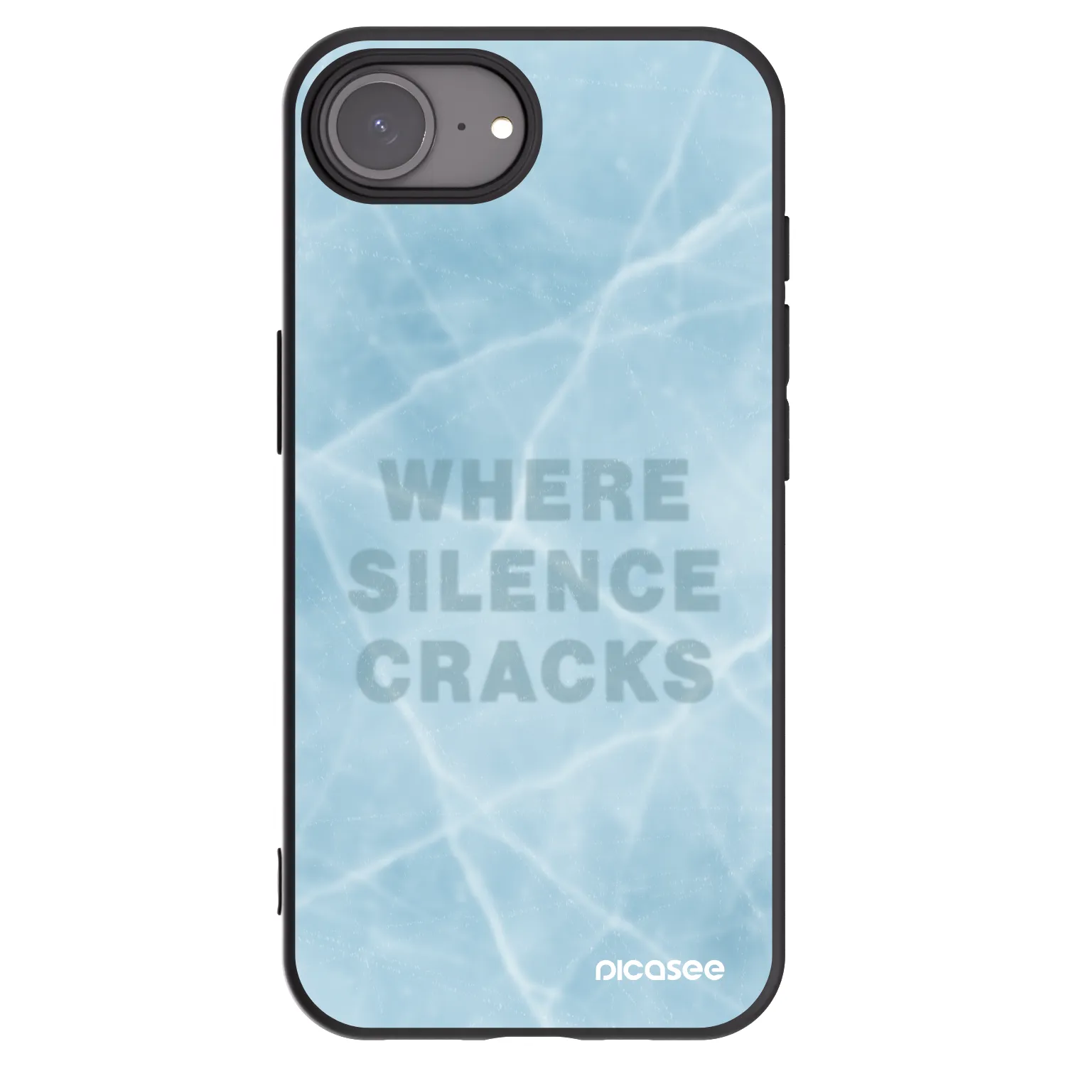 Picasee husă neagră din silicon pentru Apple iPhone 16e - SILENCE