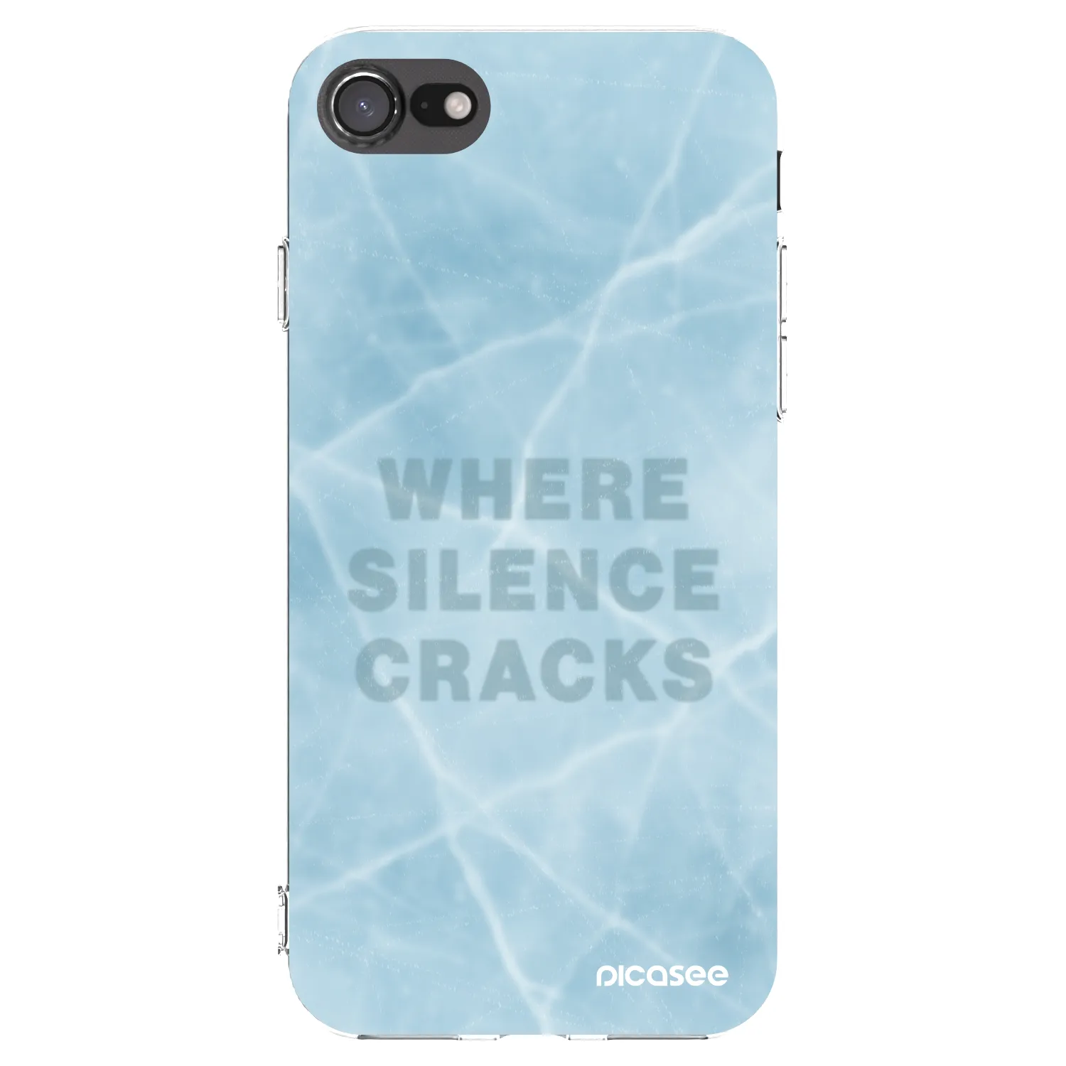 Picasee husă transparentă din silicon pentru Apple iPhone 7 - SILENCE