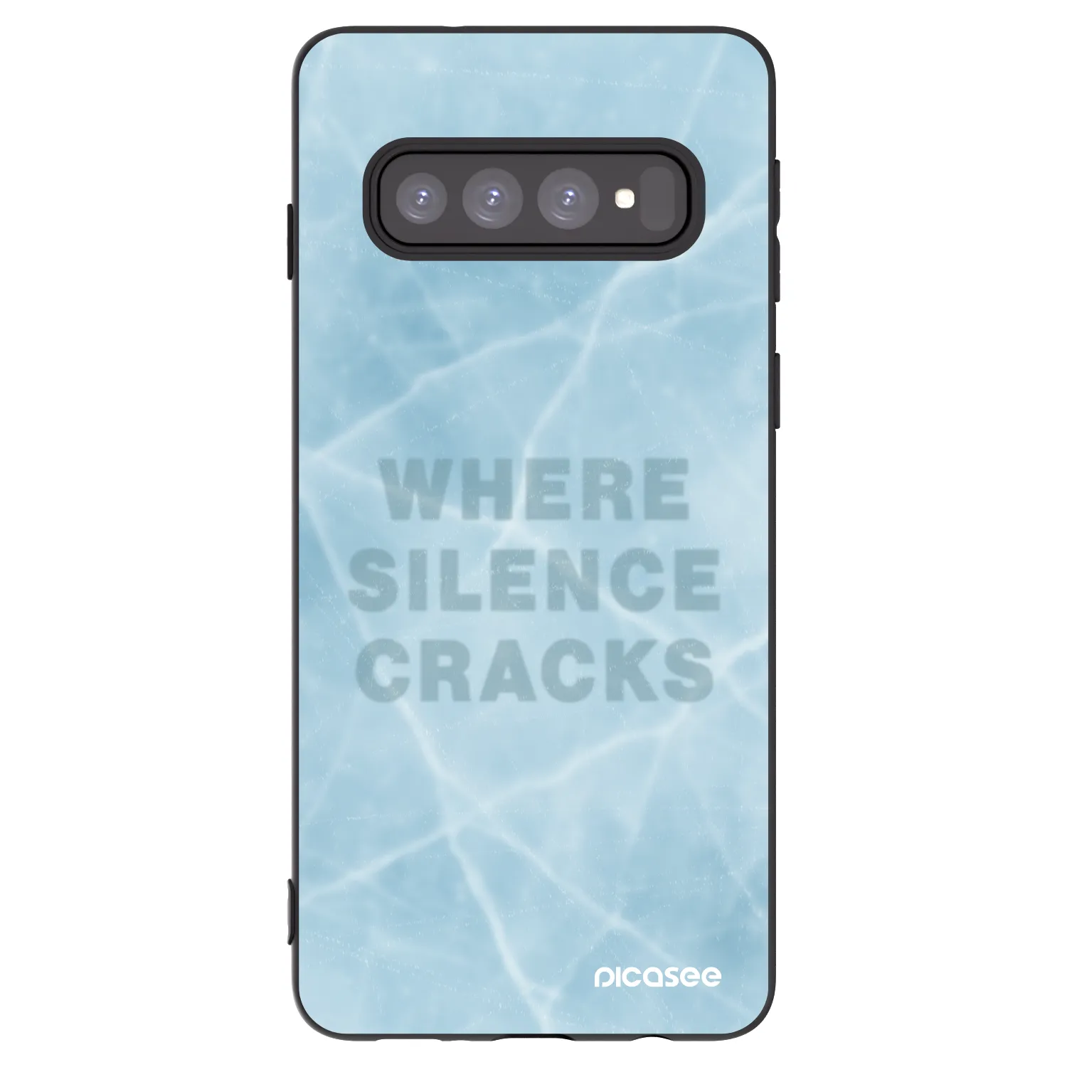 Picasee husă neagră din silicon pentru Samsung Galaxy S10 G973 - SILENCE