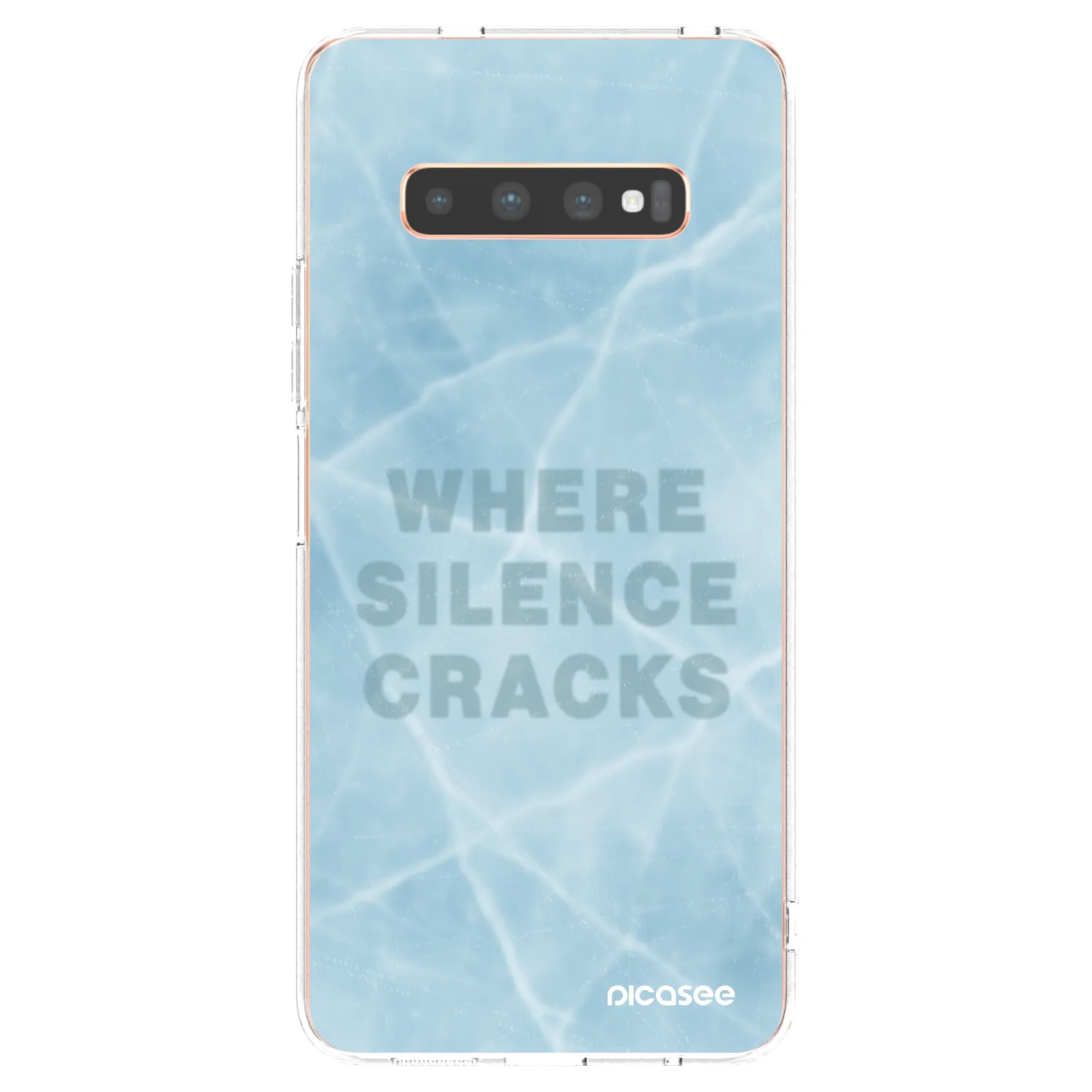 Picasee husă transparentă din silicon pentru Samsung Galaxy S10 Plus G975 - SILENCE