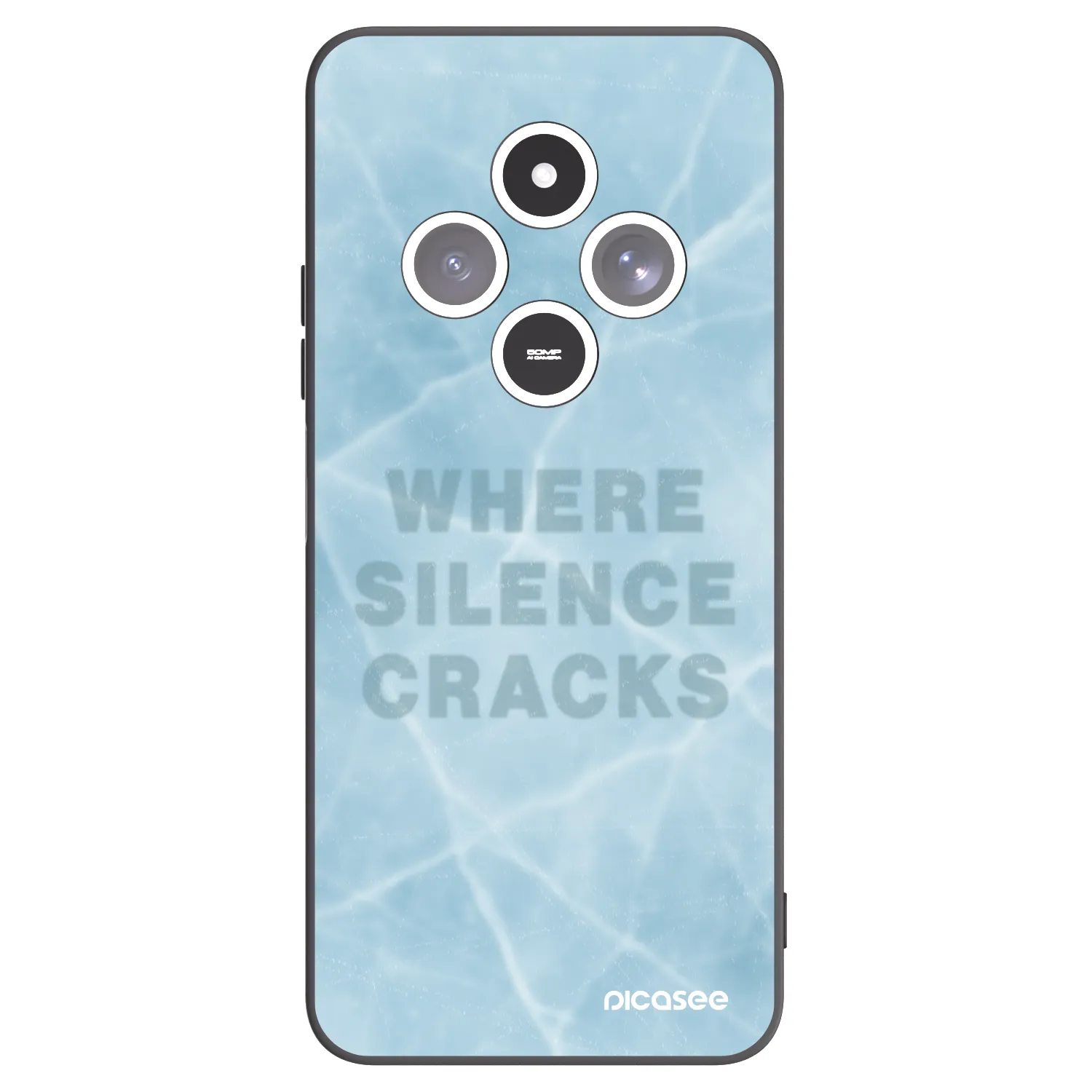 Picasee husă neagră din silicon pentru Xiaomi Redmi 14C - SILENCE