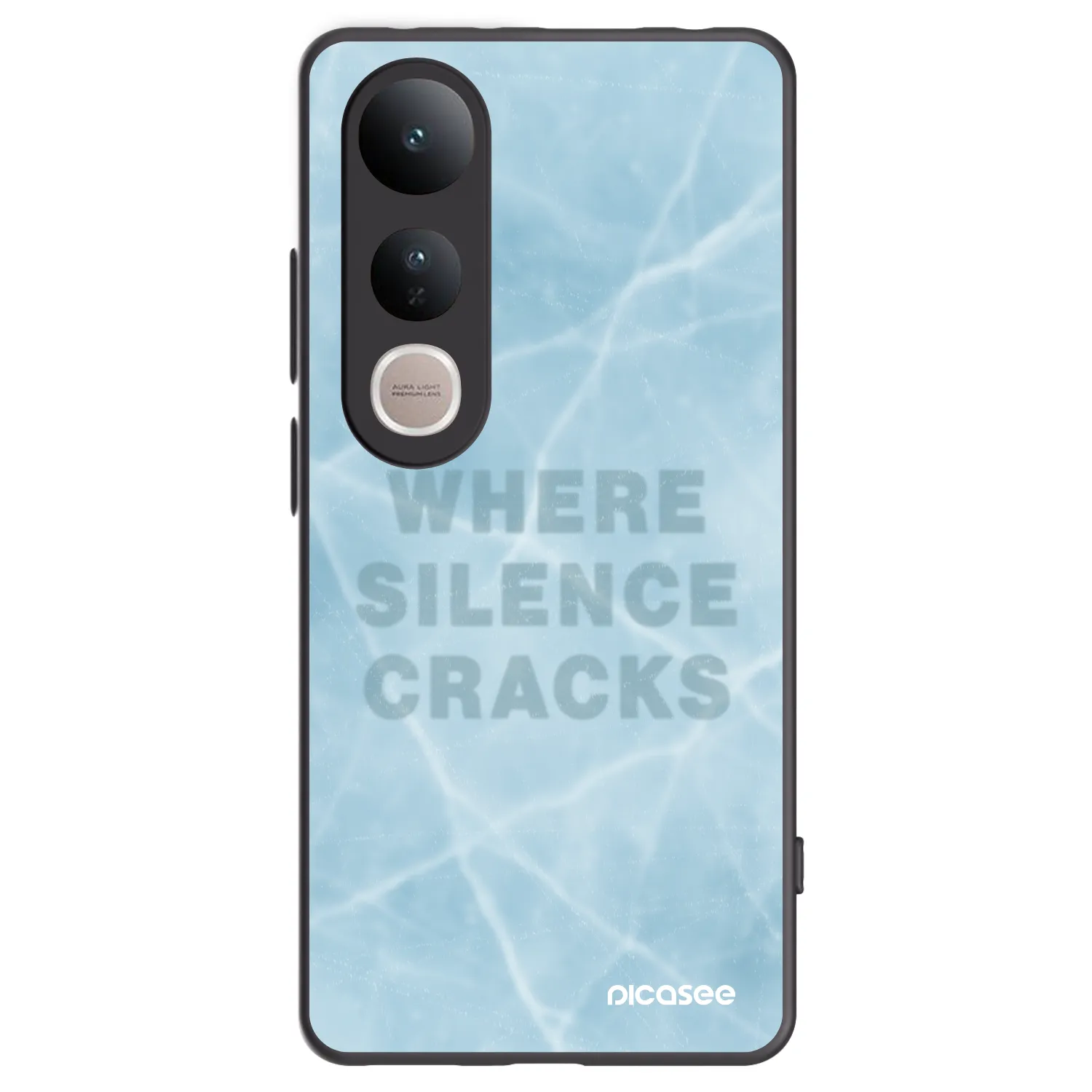 Picasee husă neagră din silicon pentru Vivo V50 Lite 5G - SILENCE