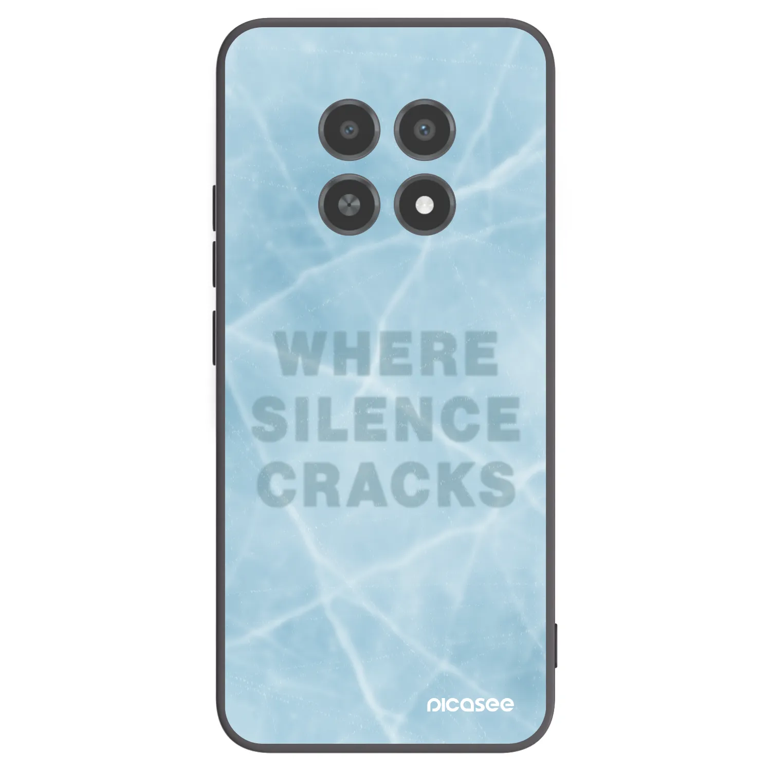 Picasee husă neagră din silicon pentru Realme 12X - SILENCE