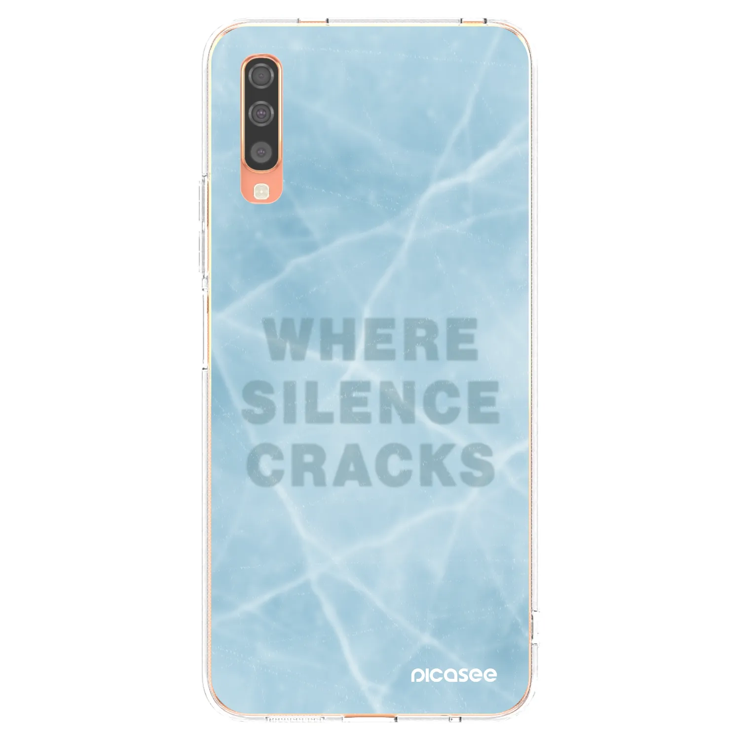 Picasee husă transparentă din silicon pentru Samsung Galaxy A70 A705F - SILENCE