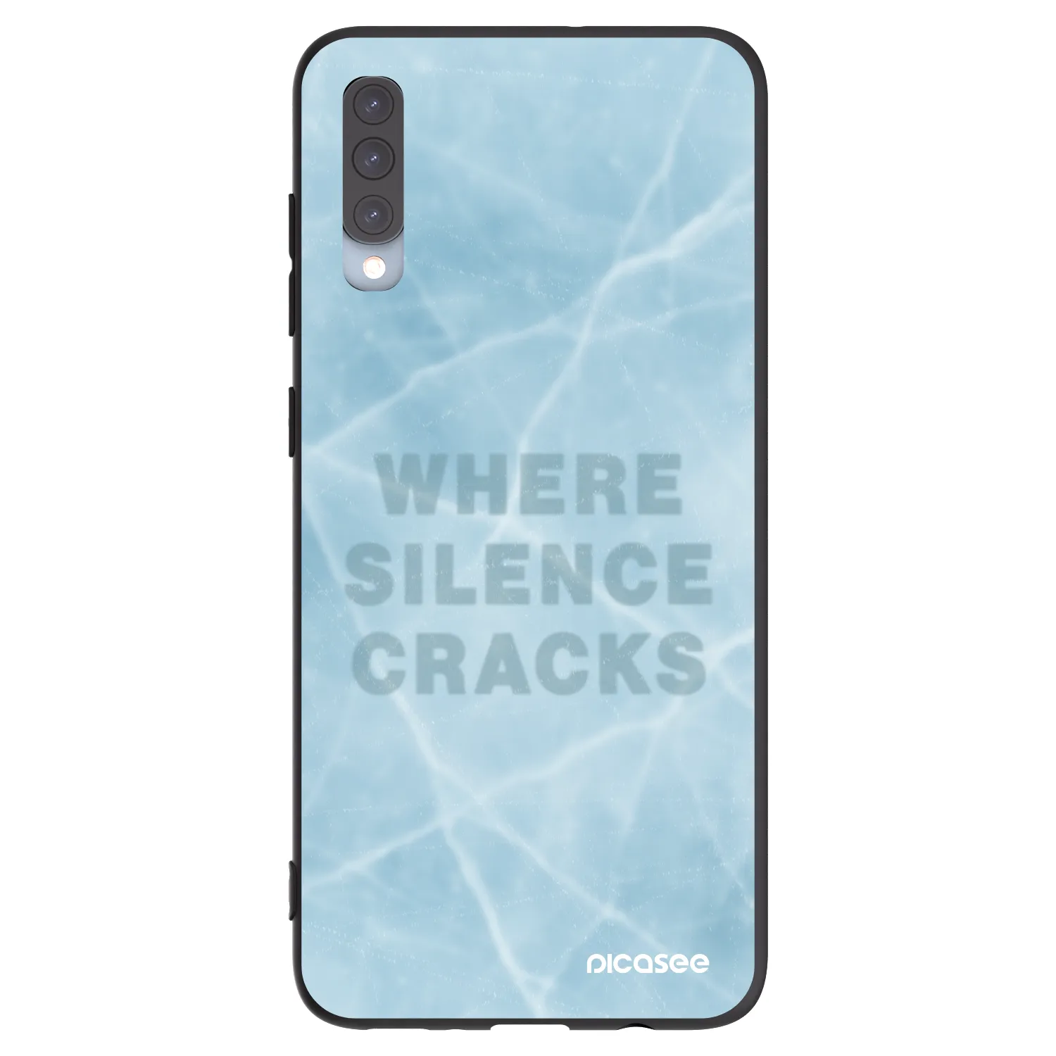 Picasee husă neagră din silicon pentru Samsung Galaxy A70 A705F - SILENCE
