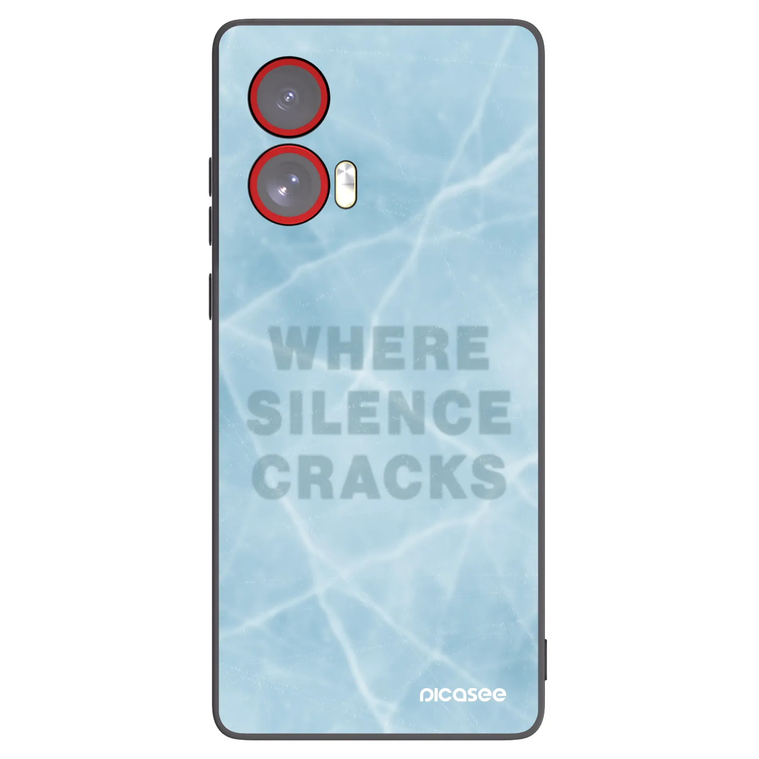 Picasee husă neagră din silicon pentru Motorola Edge 50 Fusion - SILENCE