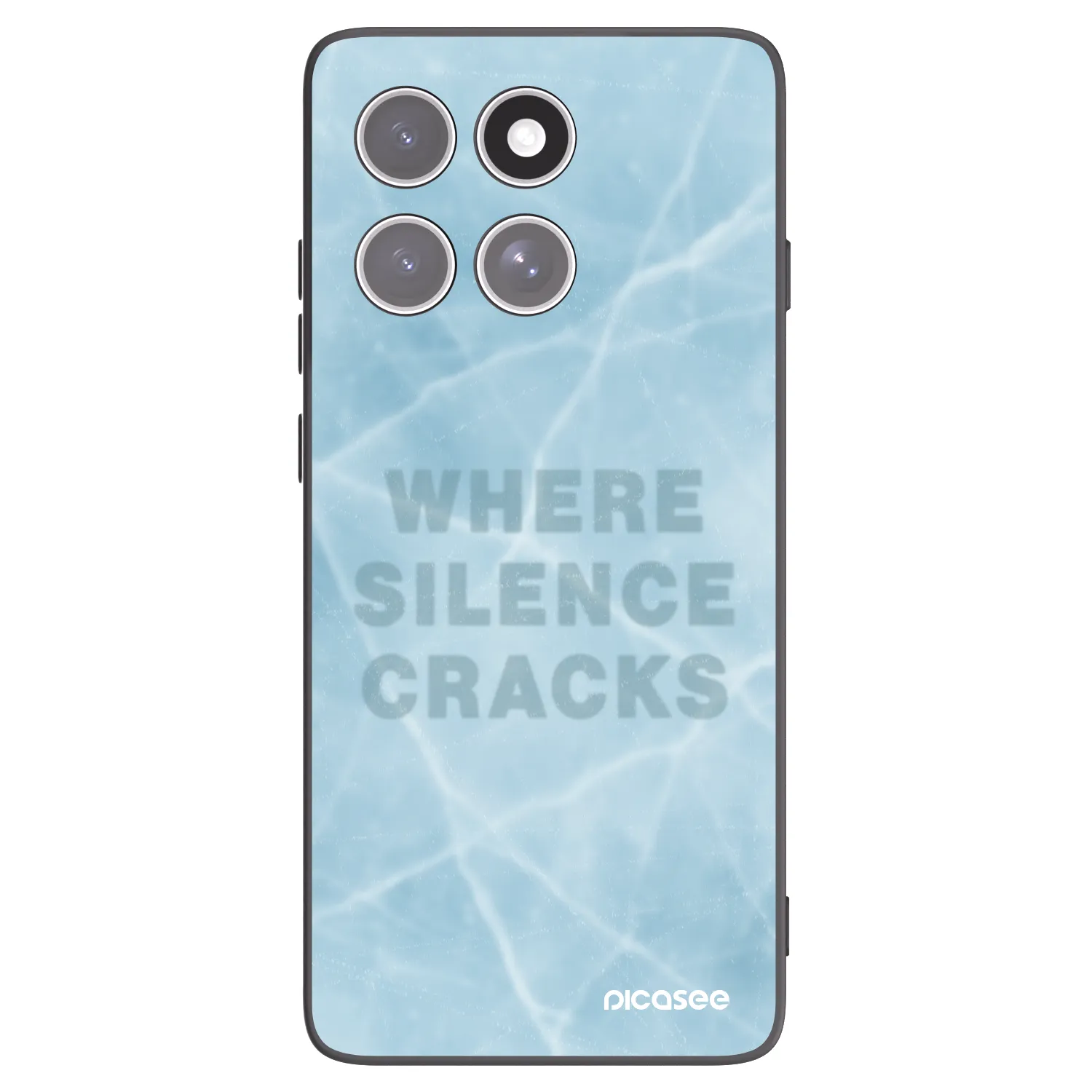 Picasee husă neagră din silicon pentru Motorola Edge 60 Fusion - SILENCE