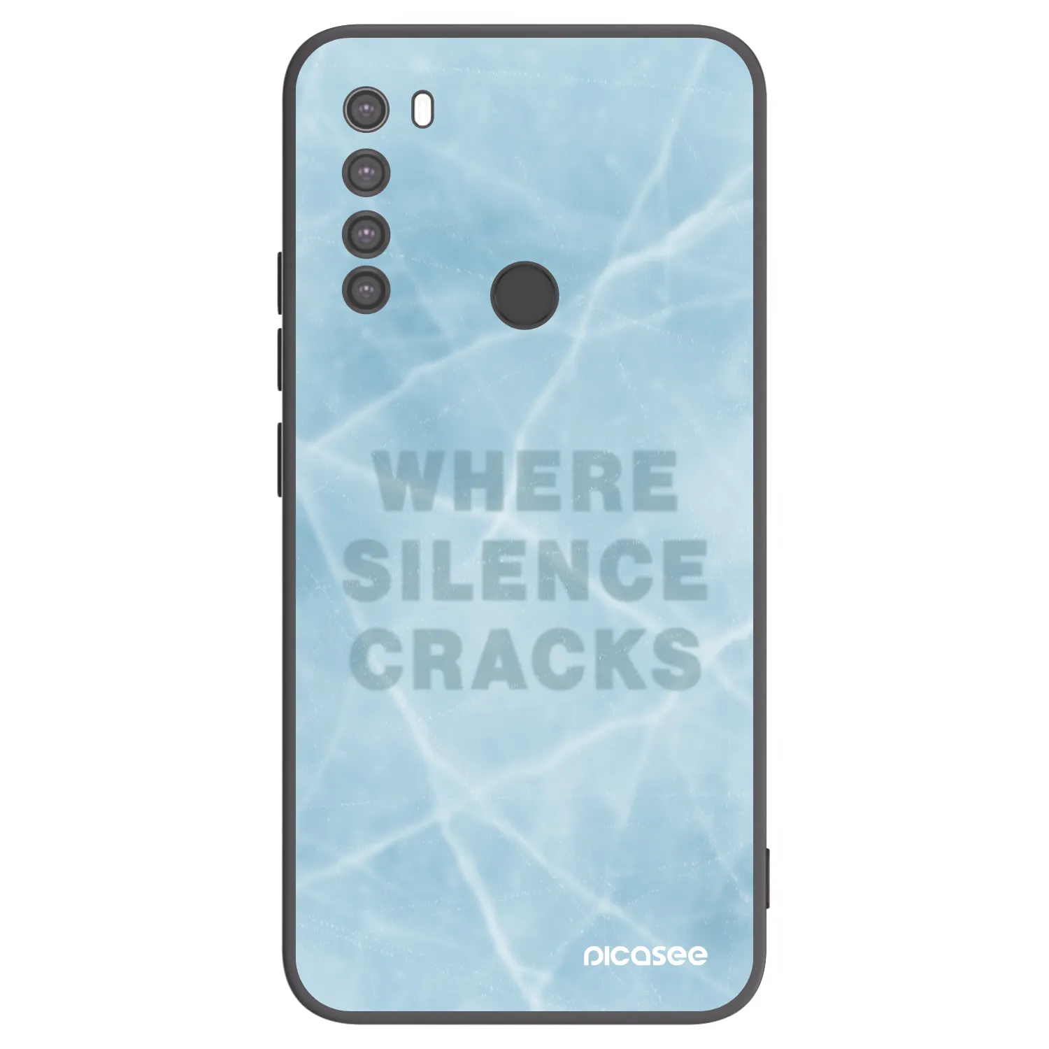 Picasee husă neagră din silicon pentru Xiaomi Redmi Note 8 - SILENCE