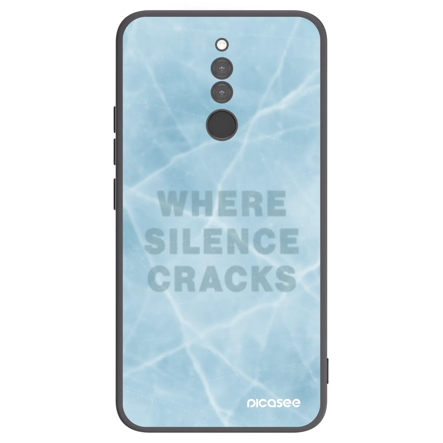 Picasee husă neagră din silicon pentru Xiaomi Redmi 8 - SILENCE