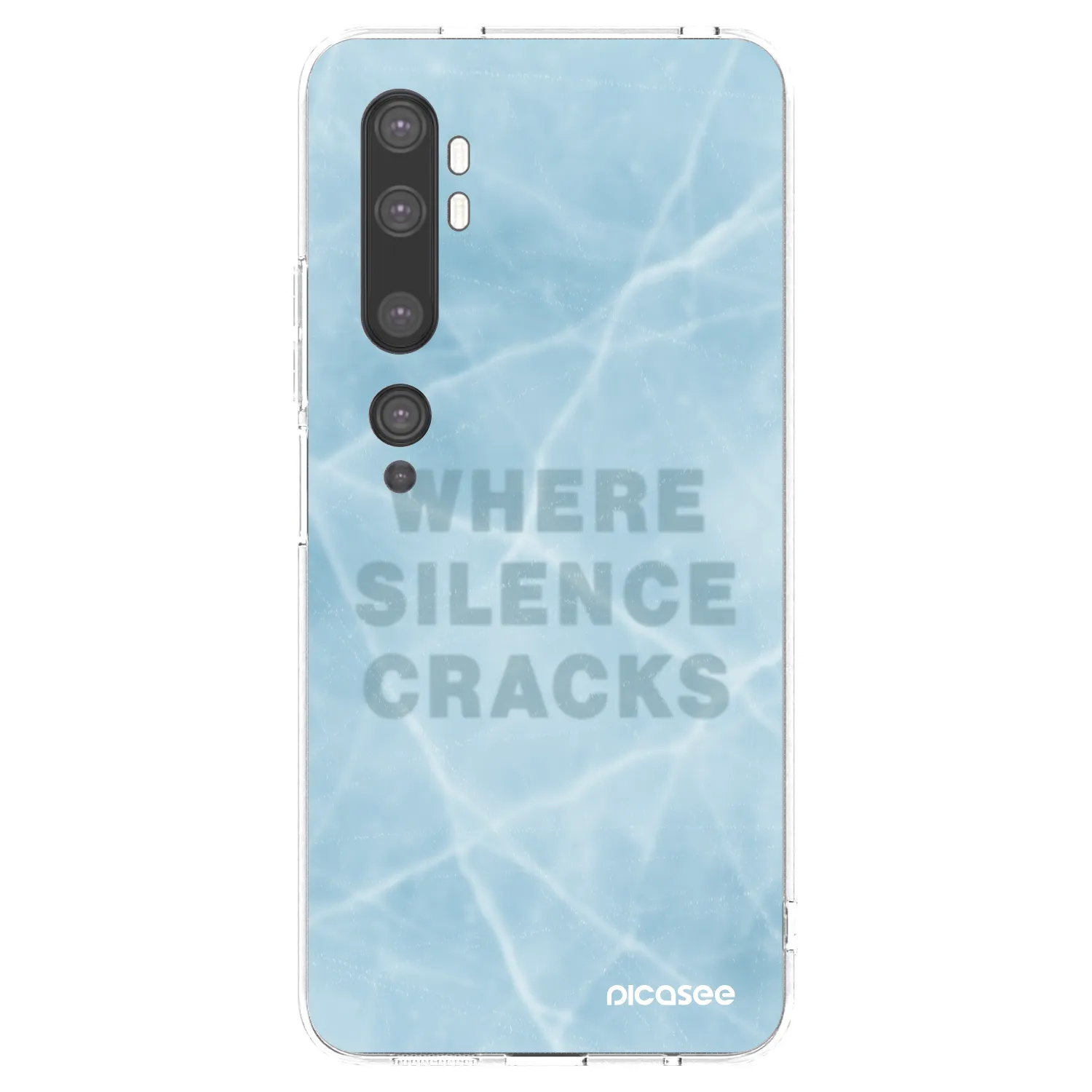 Picasee husă transparentă din silicon pentru Xiaomi Mi Note 10 (Pro) - SILENCE