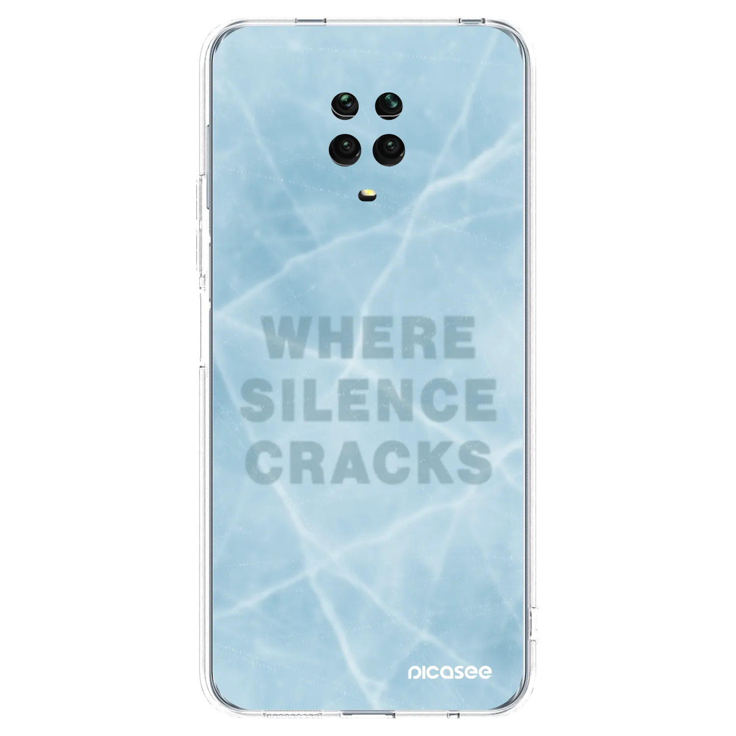 Picasee husă transparentă din silicon pentru Xiaomi Redmi Note 9 Pro - SILENCE