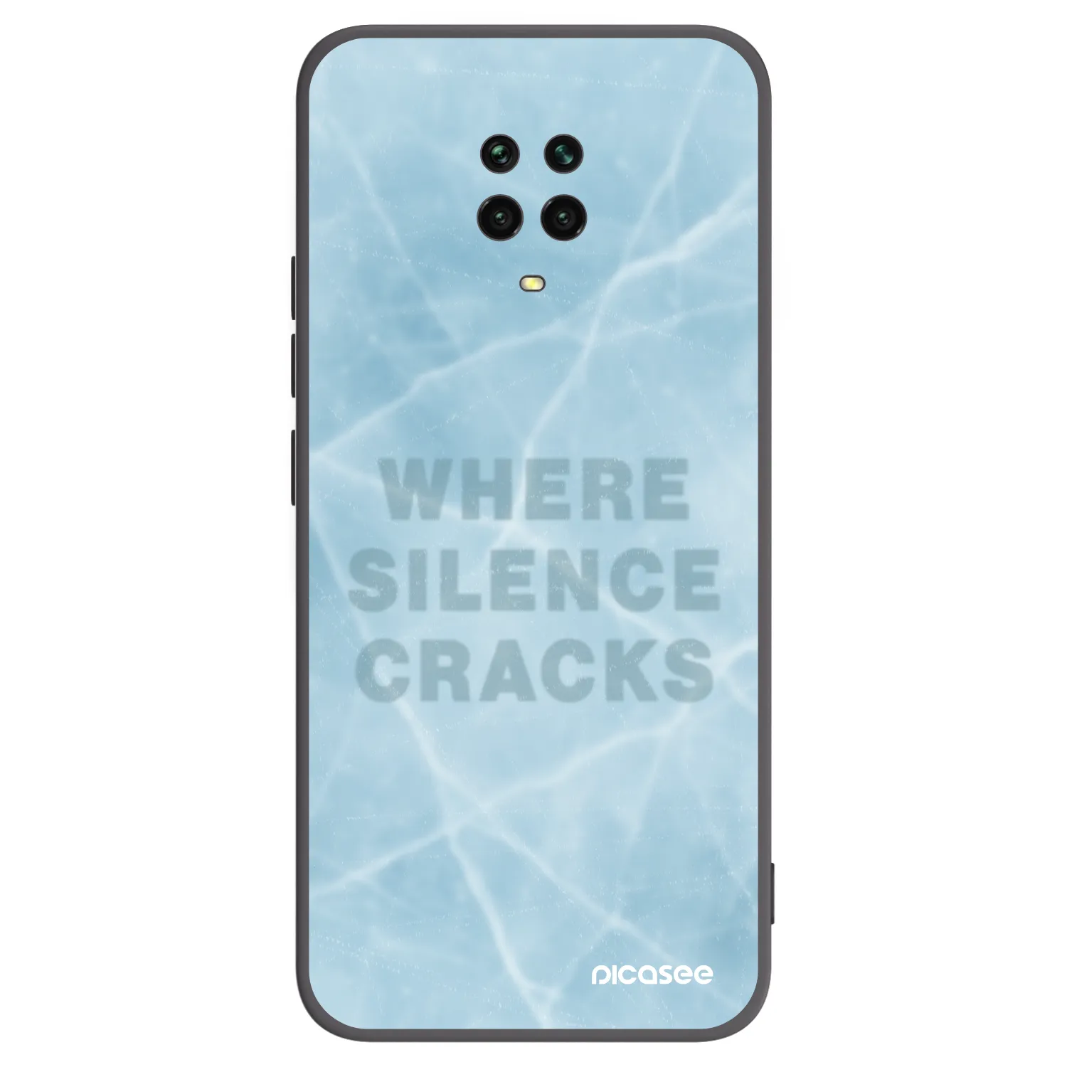 Picasee husă neagră din silicon pentru Xiaomi Redmi Note 9 Pro - SILENCE