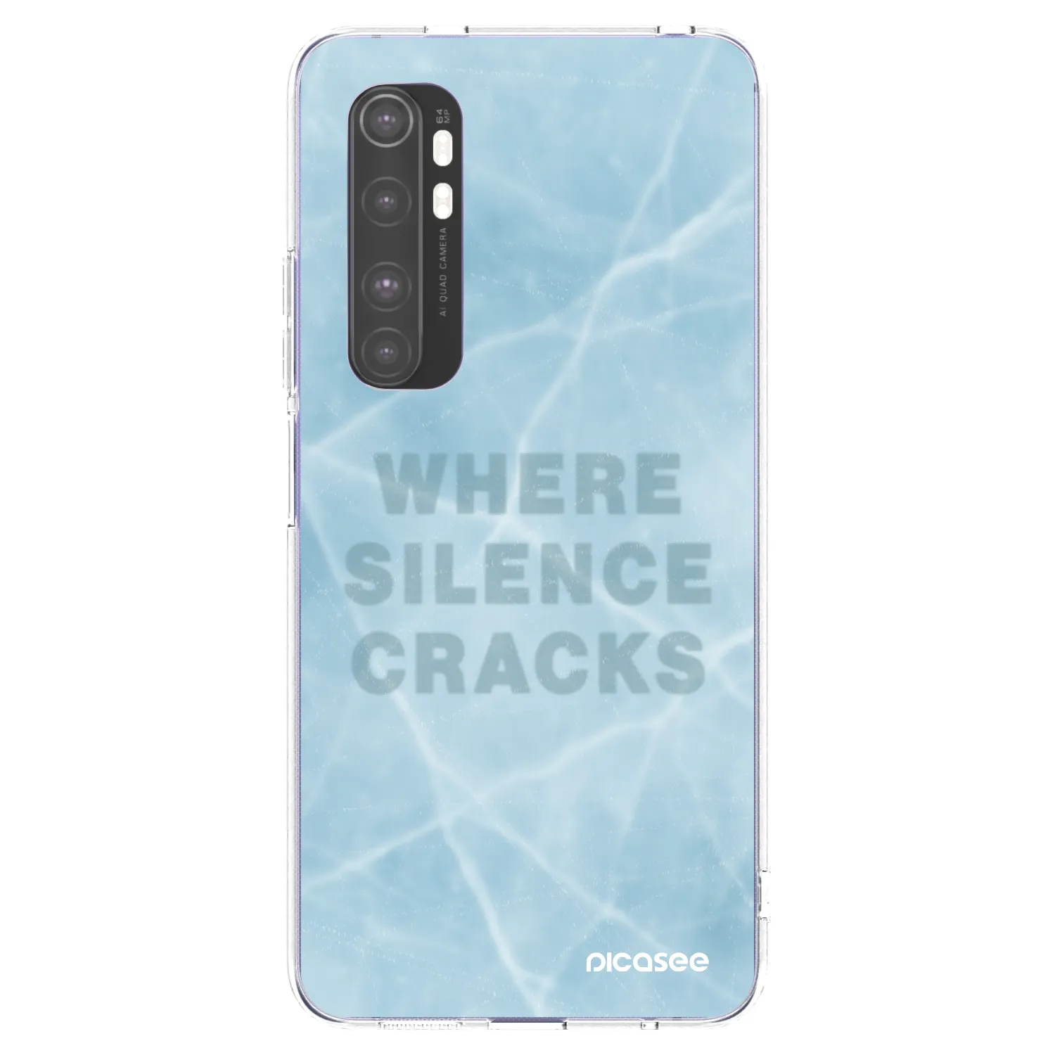 Picasee husă transparentă din silicon pentru Xiaomi Mi Note 10 Lite - SILENCE
