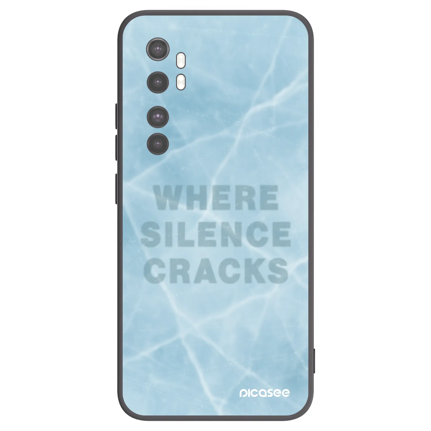 Picasee husă neagră din silicon pentru Xiaomi Mi Note 10 Lite - SILENCE