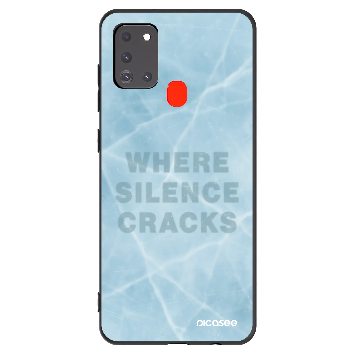 Picasee husă neagră din silicon pentru Samsung Galaxy A21s - SILENCE