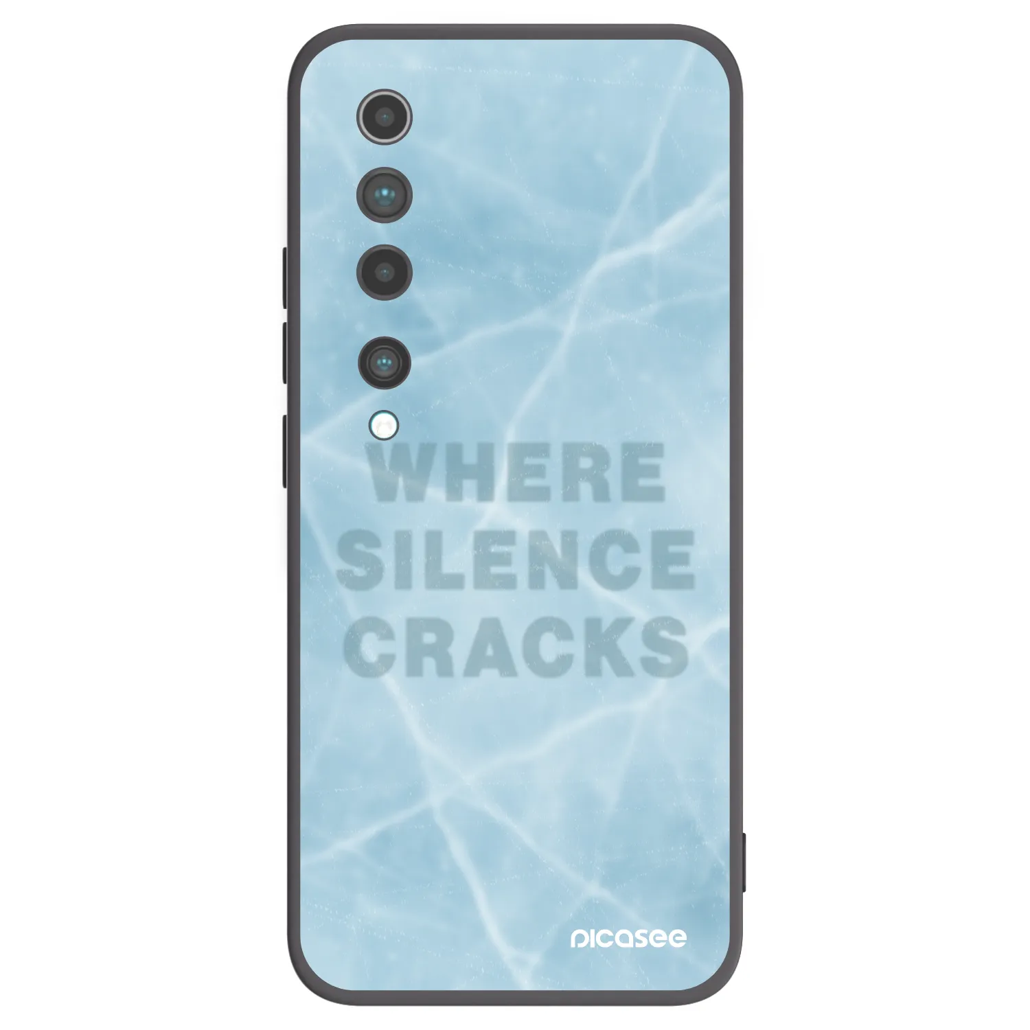 Picasee husă neagră din silicon pentru Xiaomi Mi 10 - SILENCE