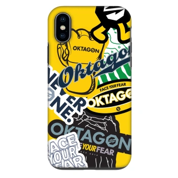 Husă pentru Apple iPhone X/XS - OKTAGON - Logo Archive
