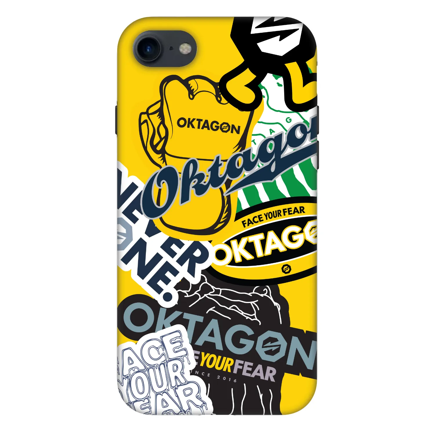 Picasee Fashion Case pentru Apple iPhone 8 - OKTAGON - Logo Archive
