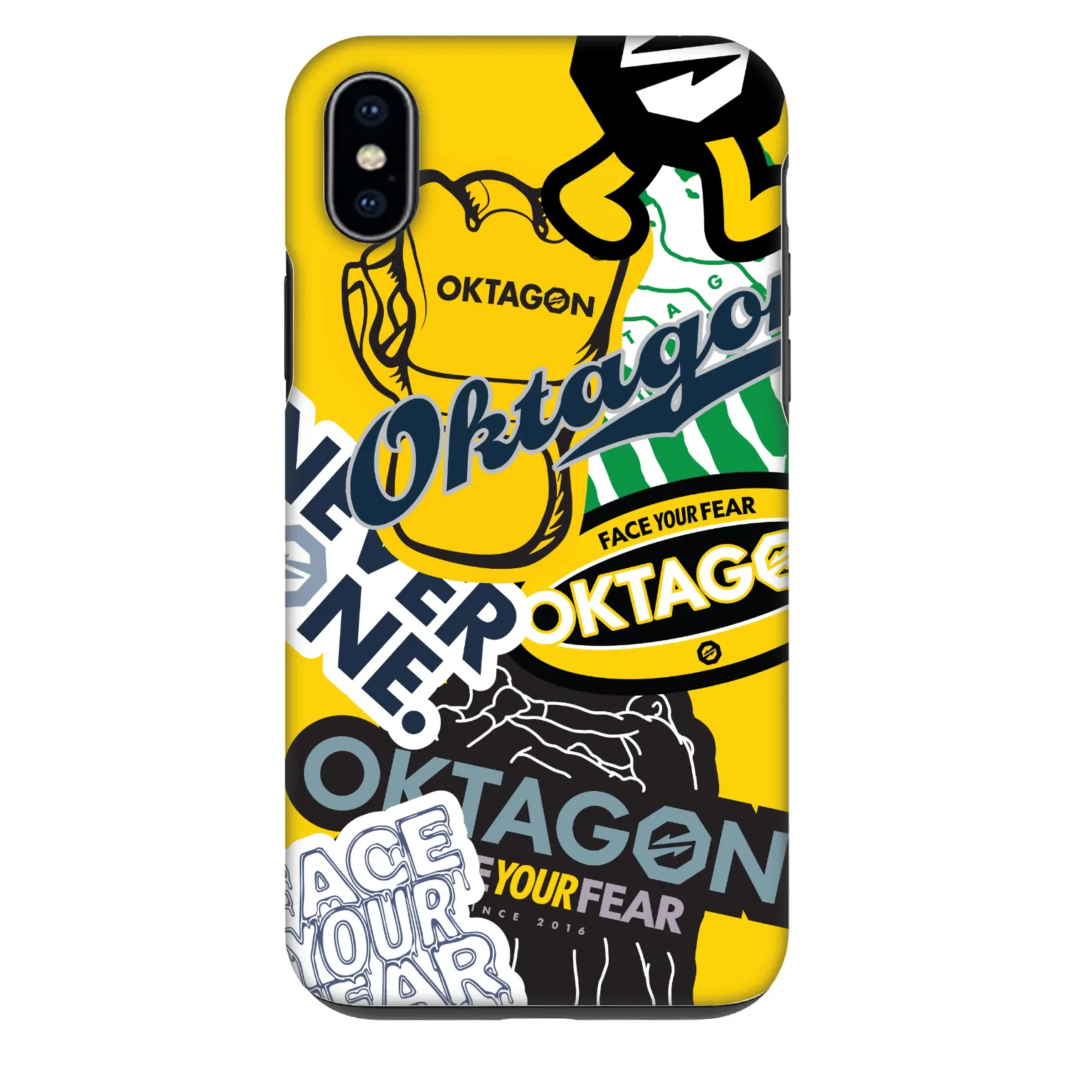 Picasee Fashion Case pentru Apple iPhone XS Max - OKTAGON - Logo Archive