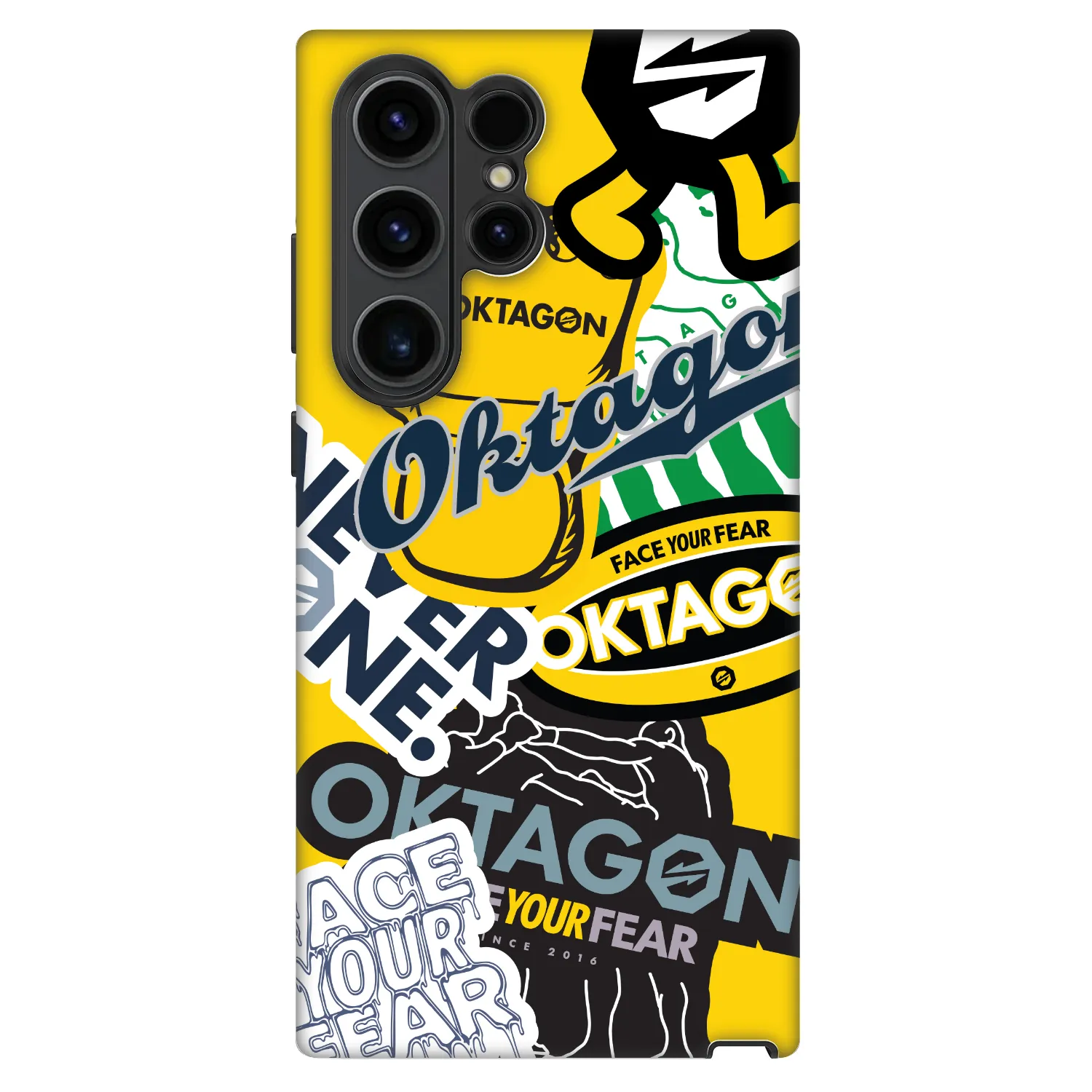 Picasee Fashion Case pentru Samsung Galaxy S22 Ultra 5G - OKTAGON - Logo Archive