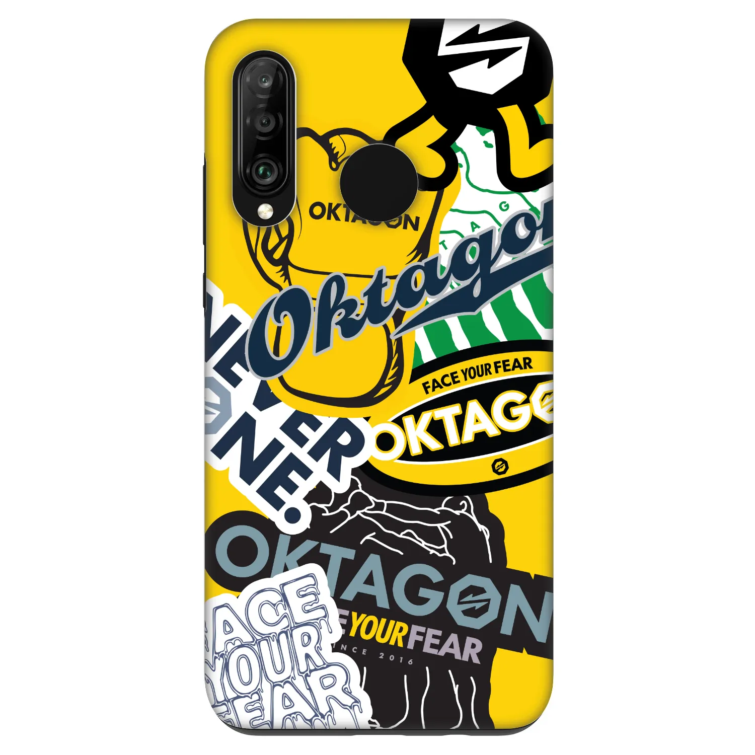 Picasee Fashion Case pentru Huawei P30 Lite - OKTAGON - Logo Archive