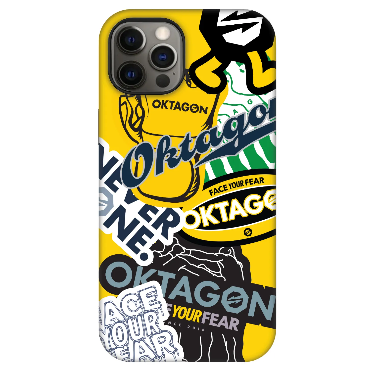 Picasee Fashion Case MagSafe pentru Apple iPhone 12 Pro - OKTAGON - Logo Archive