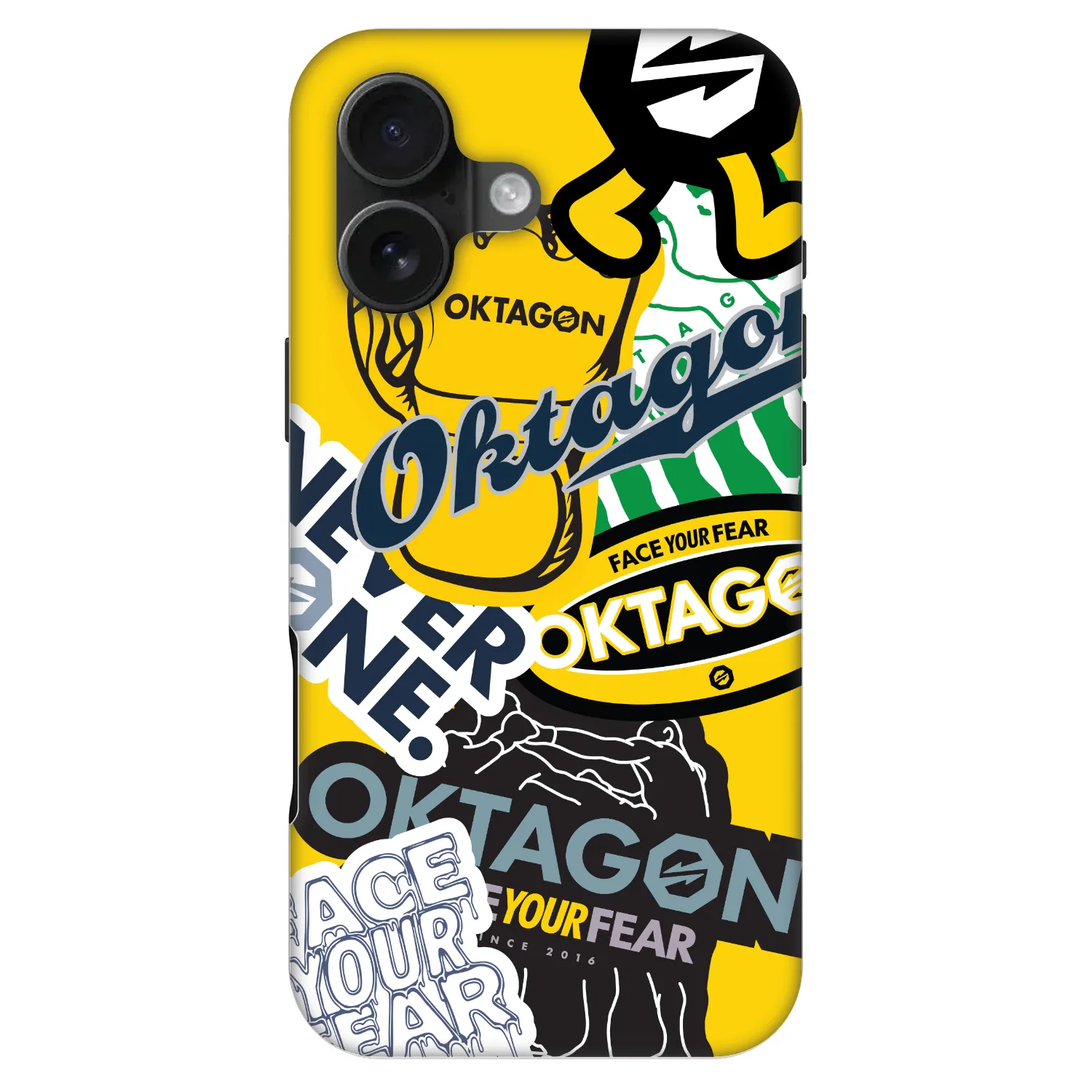 Picasee Fashion Case MagSafe pentru Apple iPhone 16 - OKTAGON - Logo Archive