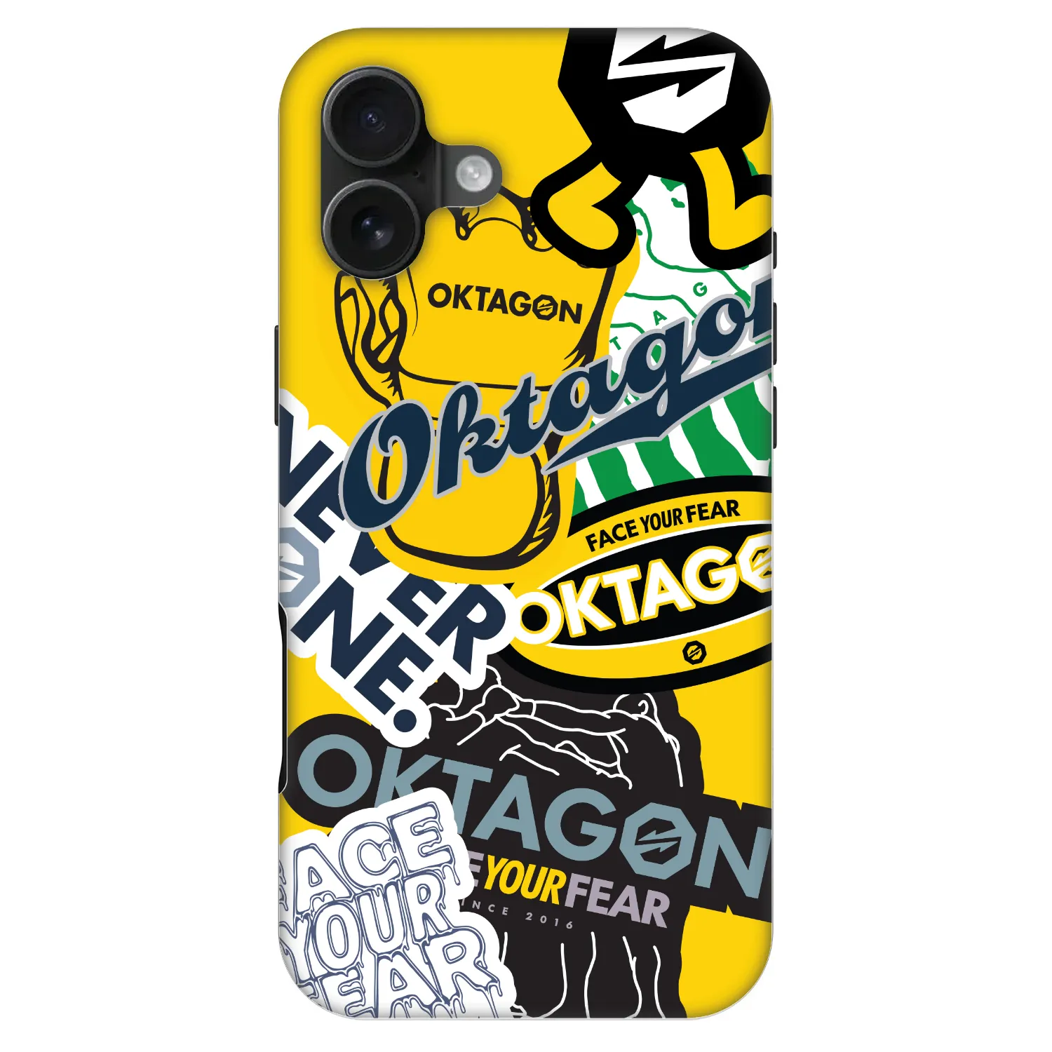 Picasee Fashion Case MagSafe pentru Apple iPhone 16 Plus - OKTAGON - Logo Archive