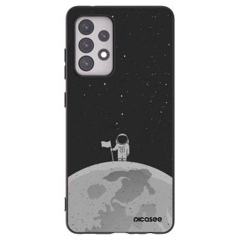 Picasee husă neagră din silicon pentru Samsung Galaxy A52 5G A525F - Astronaut