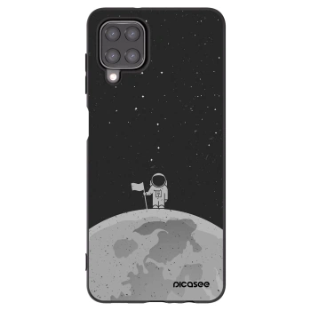 Picasee husă neagră din silicon pentru Samsung Galaxy M12 M127F - Astronaut