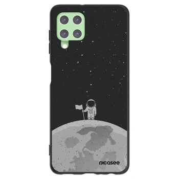 Picasee husă neagră din silicon pentru Samsung Galaxy A22 A225F 4G - Astronaut