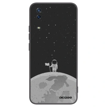 Picasee husă neagră din silicon pentru Vivo Y11s - Astronaut