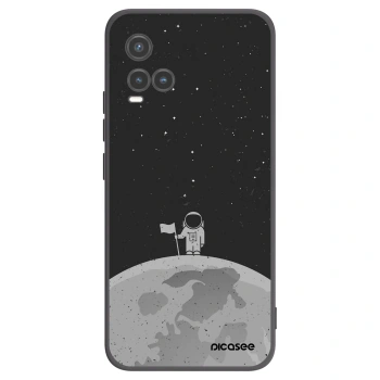 Picasee husă neagră din silicon pentru Vivo Y33s - Astronaut