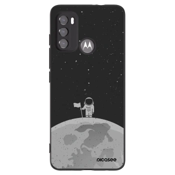 Picasee husă neagră din silicon pentru Motorola Moto G60 - Astronaut