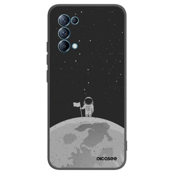 Picasee husă neagră din silicon pentru OPPO Reno 5 5G - Astronaut