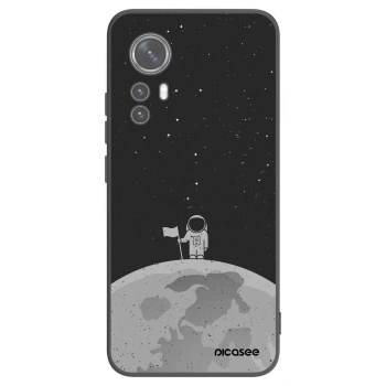Picasee husă neagră din silicon pentru Xiaomi 12X - Astronaut