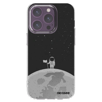 Picasee husă transparentă din silicon pentru Apple iPhone 14 Pro - Astronaut